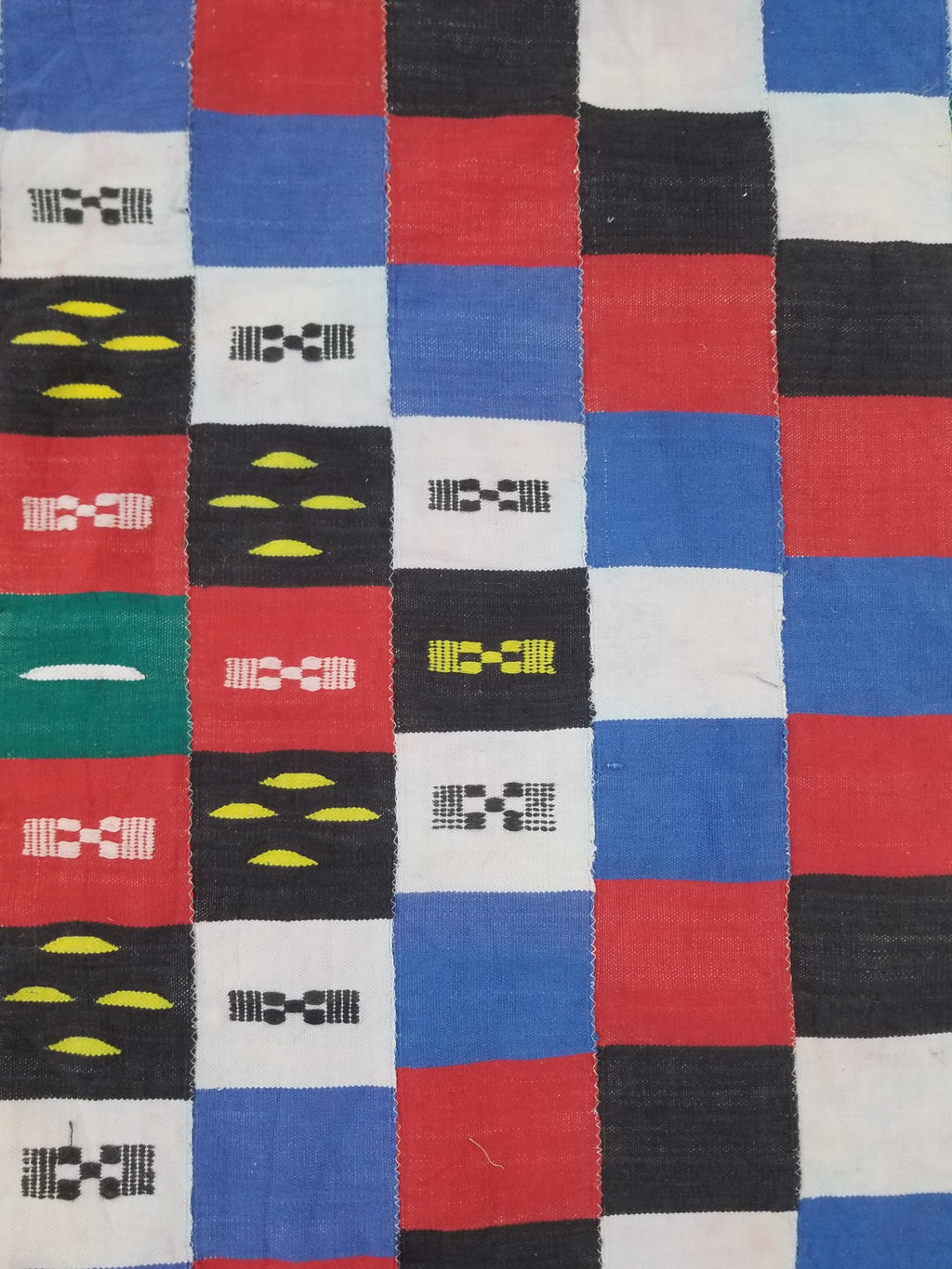 Vintage African Handwoven Ewe Kente Cloth - Ghana Ceremonial Textile 212x119cm