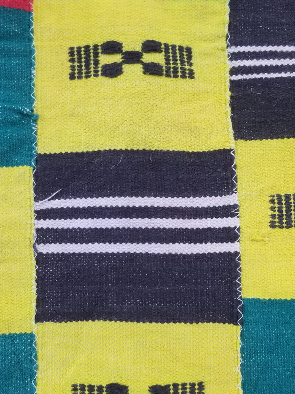 Vintage African Handwoven Ewe Kente Cloth - Ghana Ceremonial Textile 212x119cm