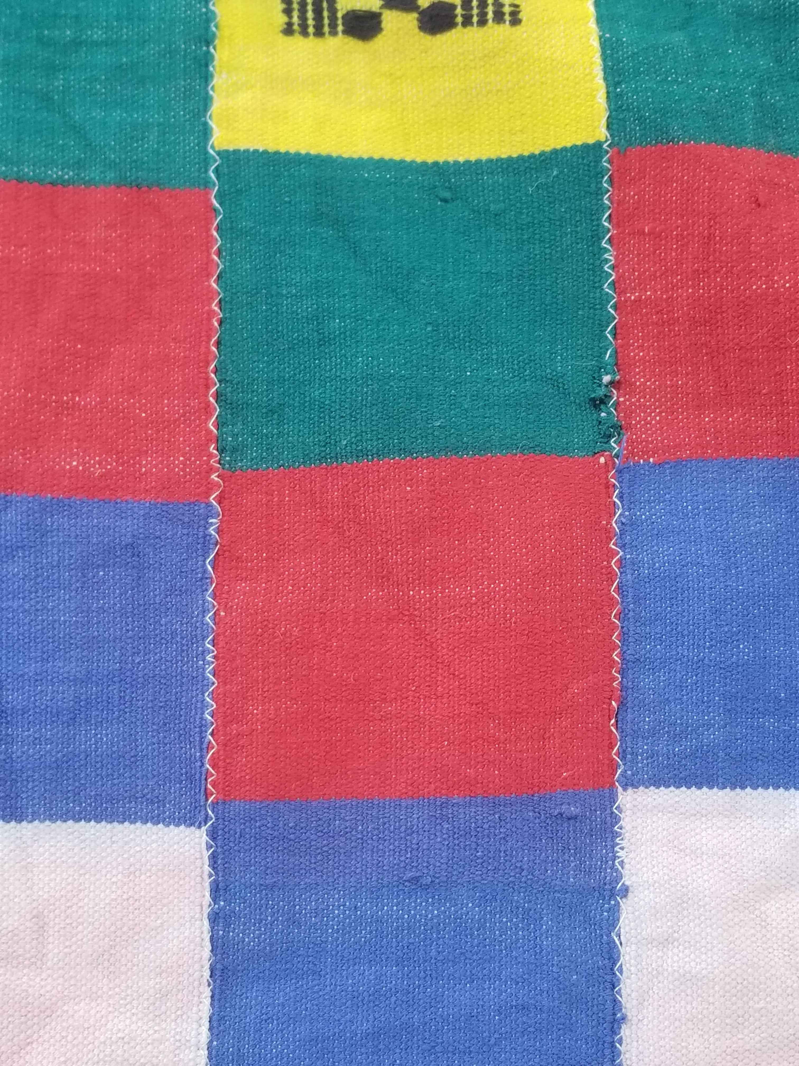Vintage African Handwoven Ewe Kente Cloth - Ghana Ceremonial Textile 212x119cm
