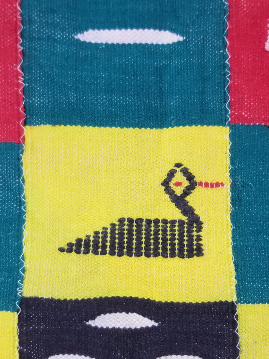 Vintage African Handwoven Ewe Kente Cloth - Ghana Ceremonial Textile 212x119cm