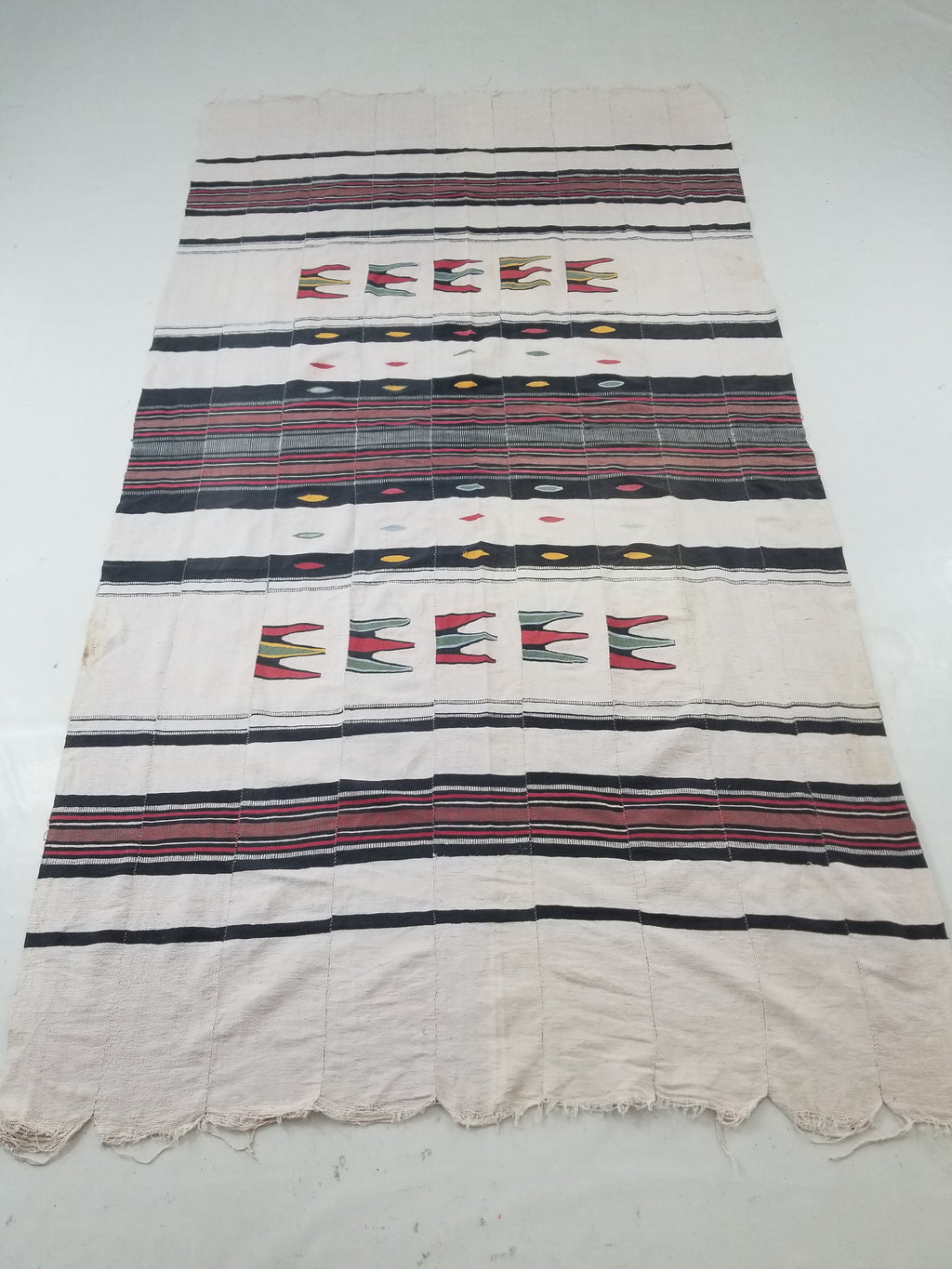 Vintage African Nigerian Handwoven Ceremonial Textile/Blanket Throw 272x148cm