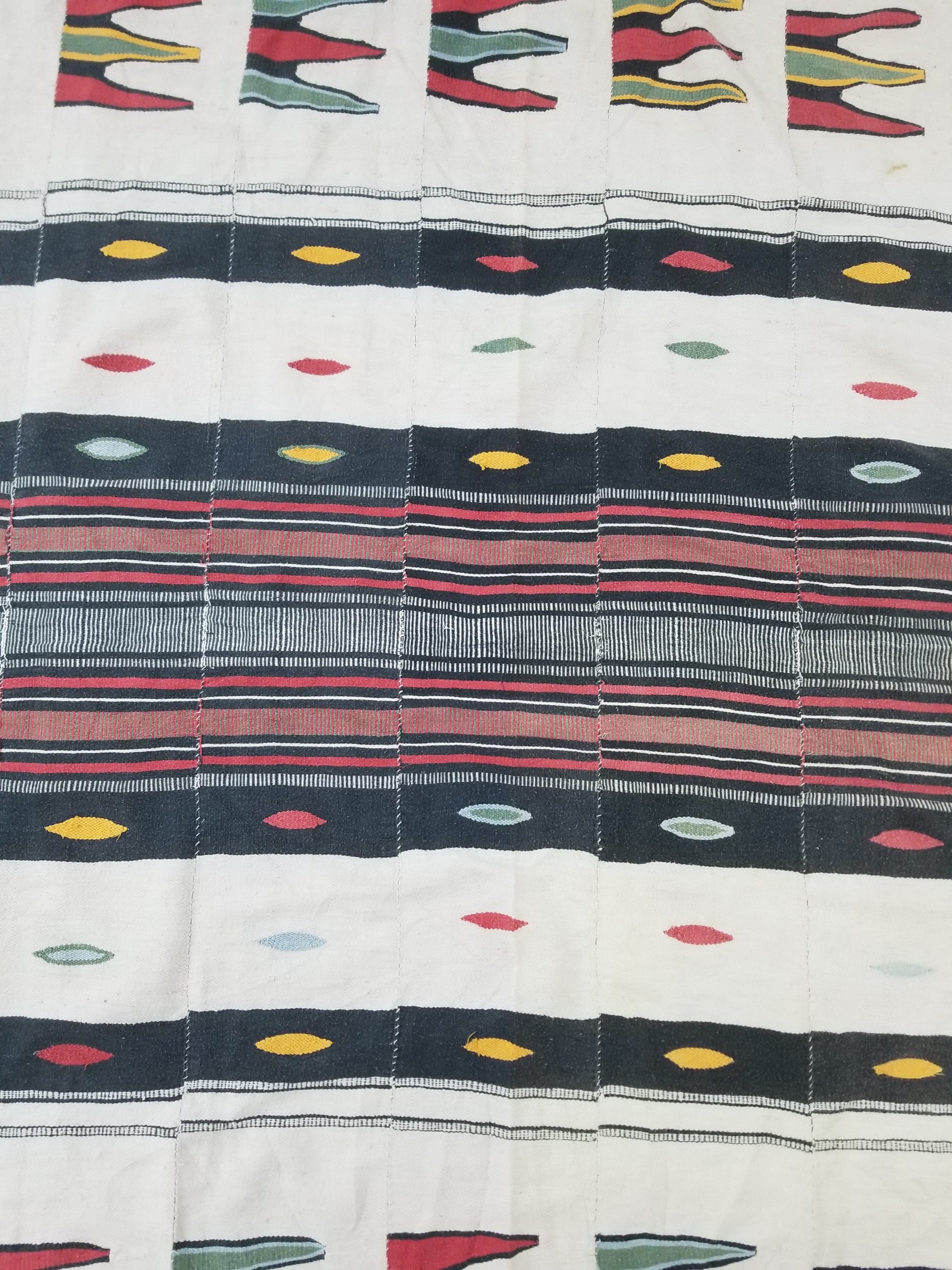 Vintage African Nigerian Handwoven Ceremonial Textile/Blanket Throw 272x148cm