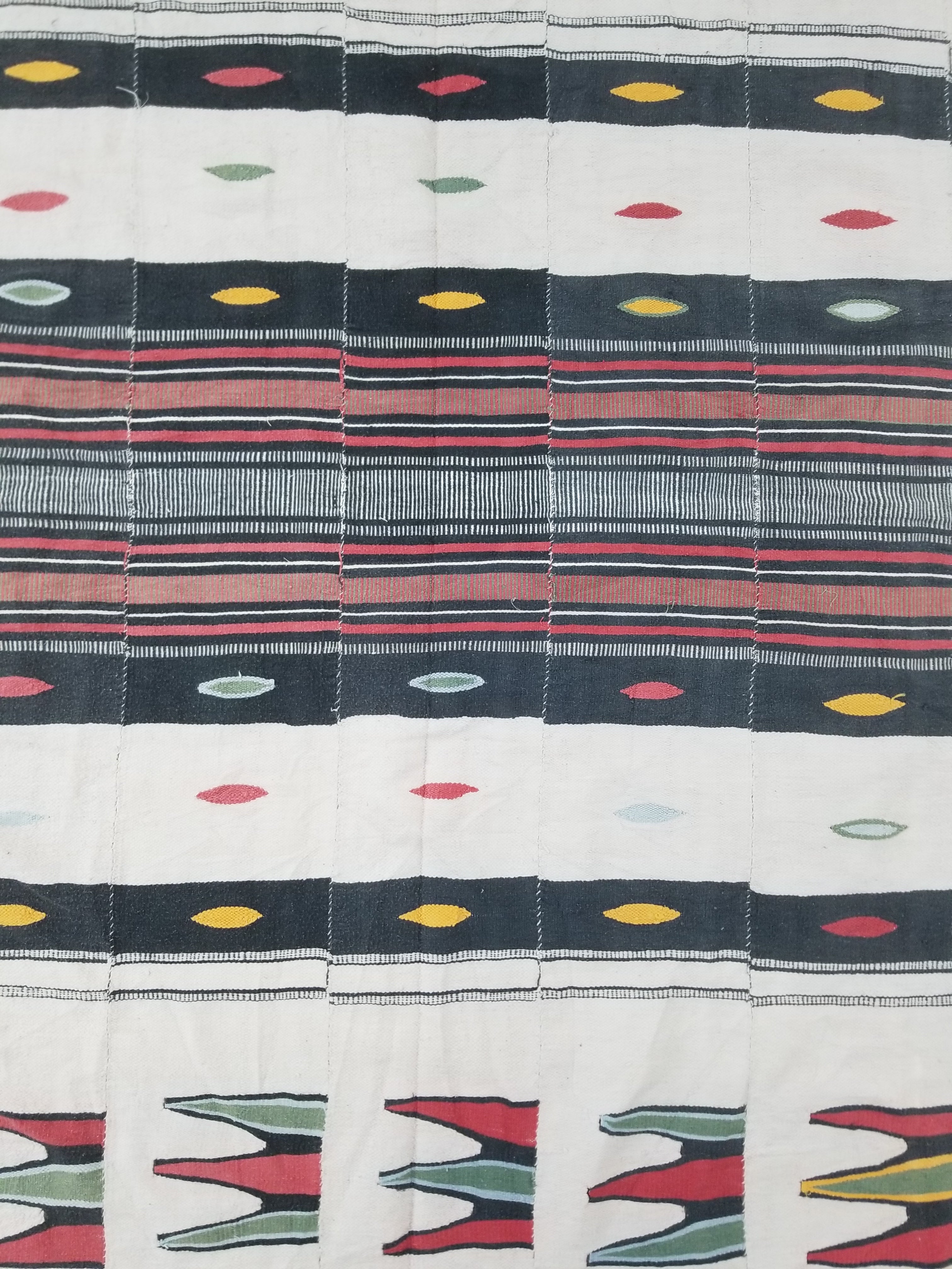 Vintage African Nigerian Handwoven Ceremonial Textile/Blanket Throw 272x148cm