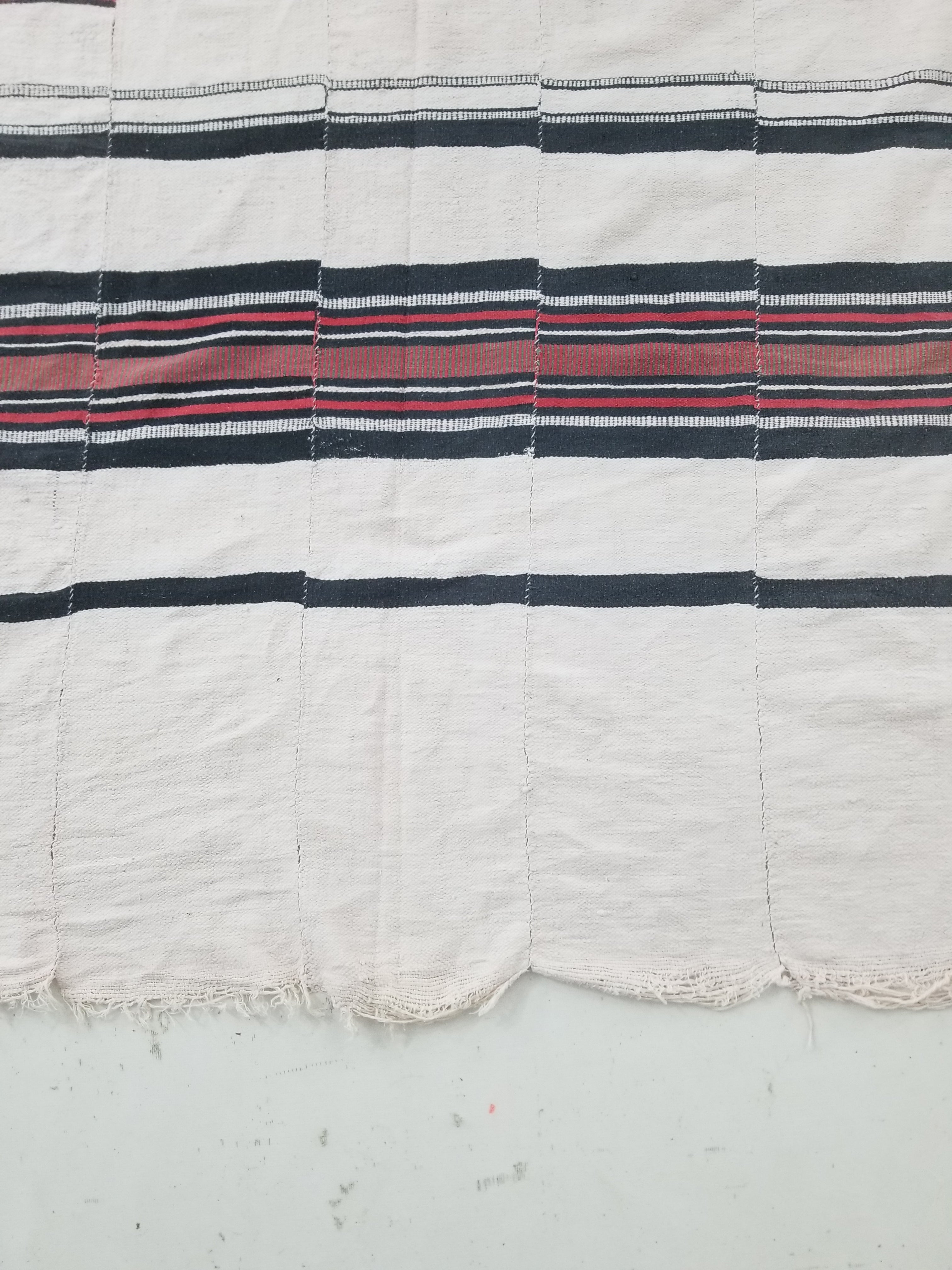 Vintage African Nigerian Handwoven Ceremonial Textile/Blanket Throw 272x148cm