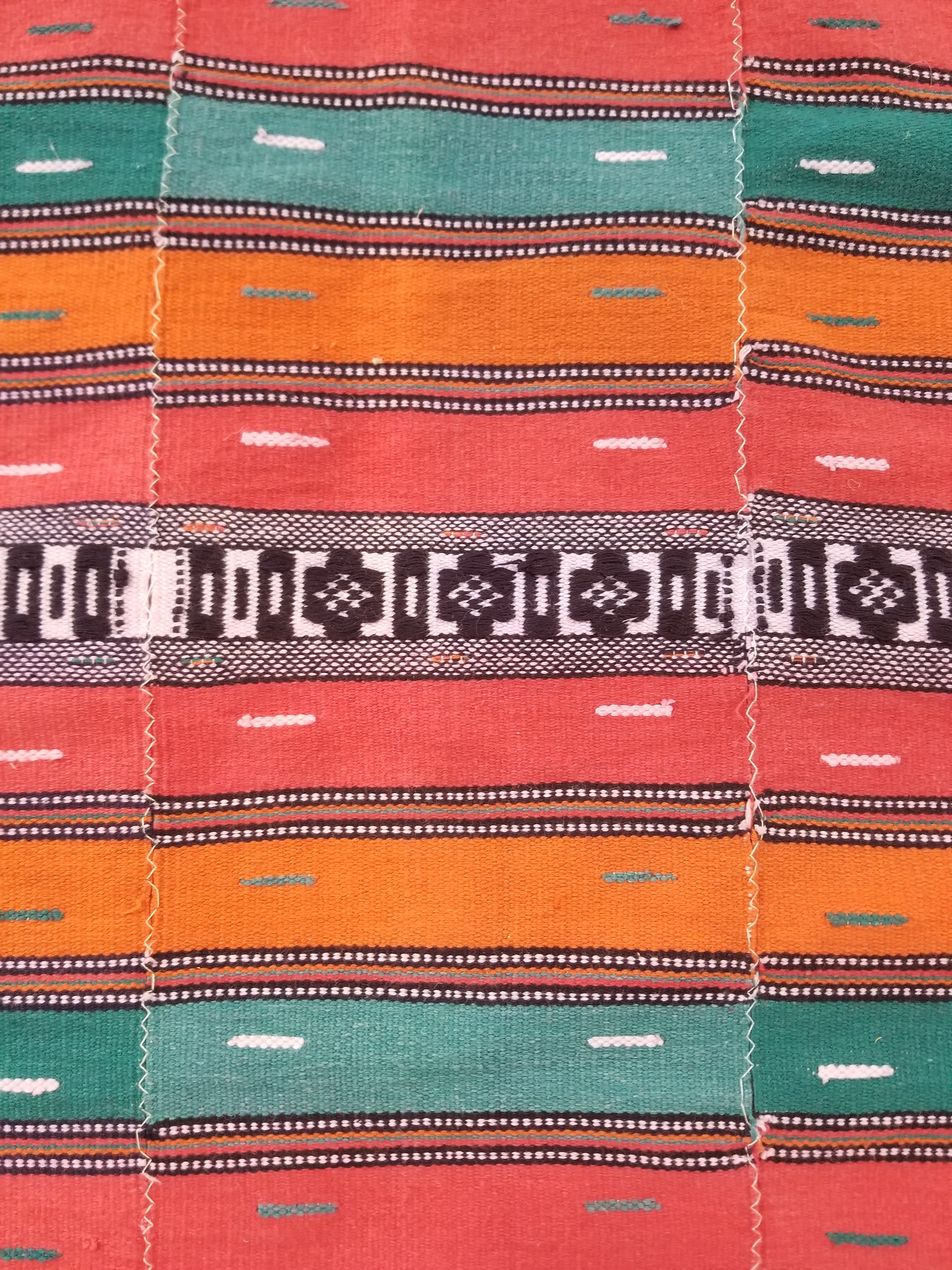 Vintage African Handwoven Ewe Kente Cloth - Ghana Ceremonial Textile 218x133cm