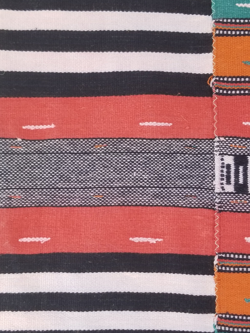 Vintage African Handwoven Ewe Kente Cloth - Ghana Ceremonial Textile 218x133cm