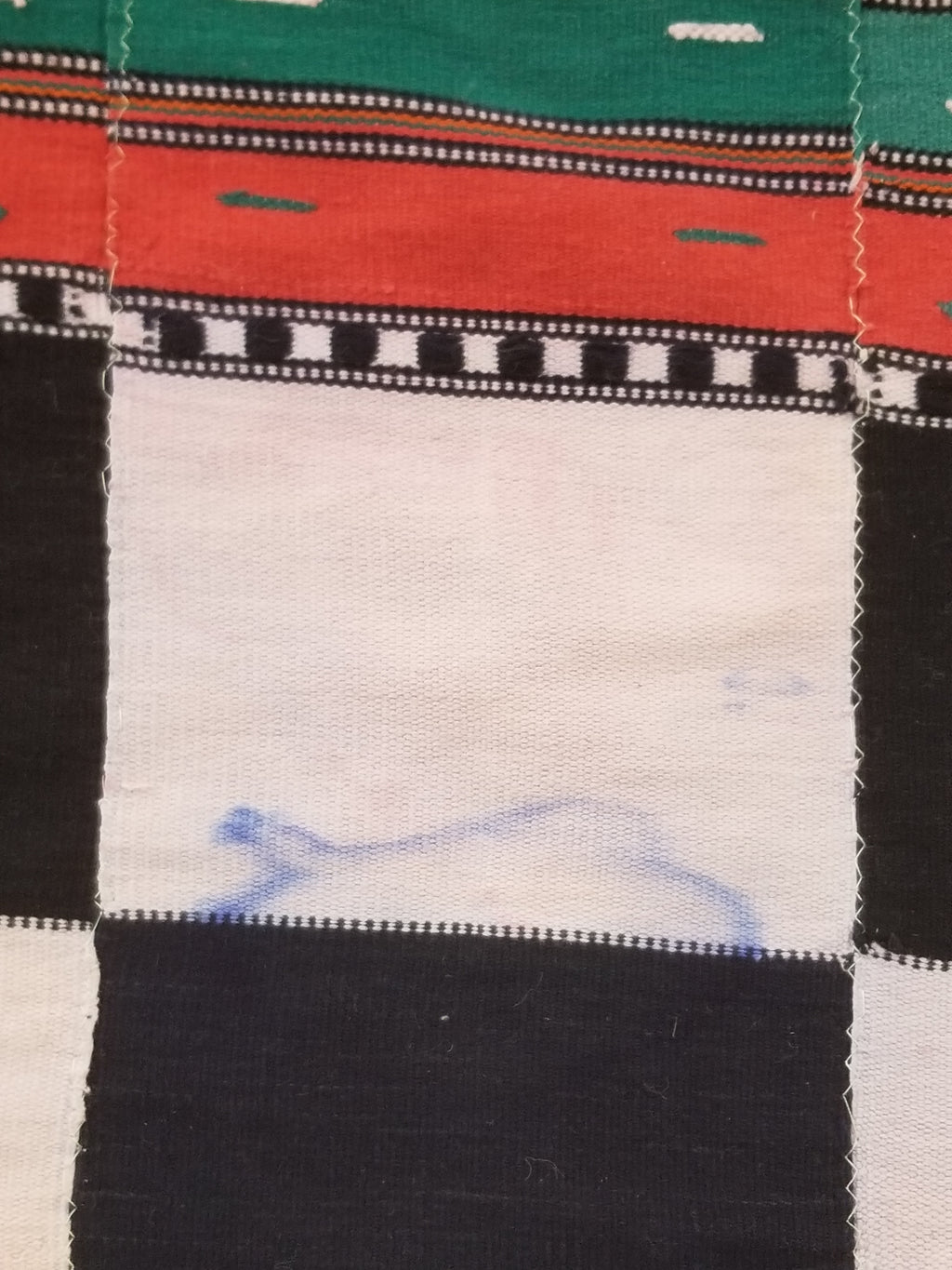 Vintage African Handwoven Ewe Kente Cloth - Ghana Ceremonial Textile 218x133cm