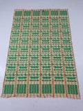 Vintage African Inspired Handwoven Geometric Pattern Tapestry Panel 180x123cm