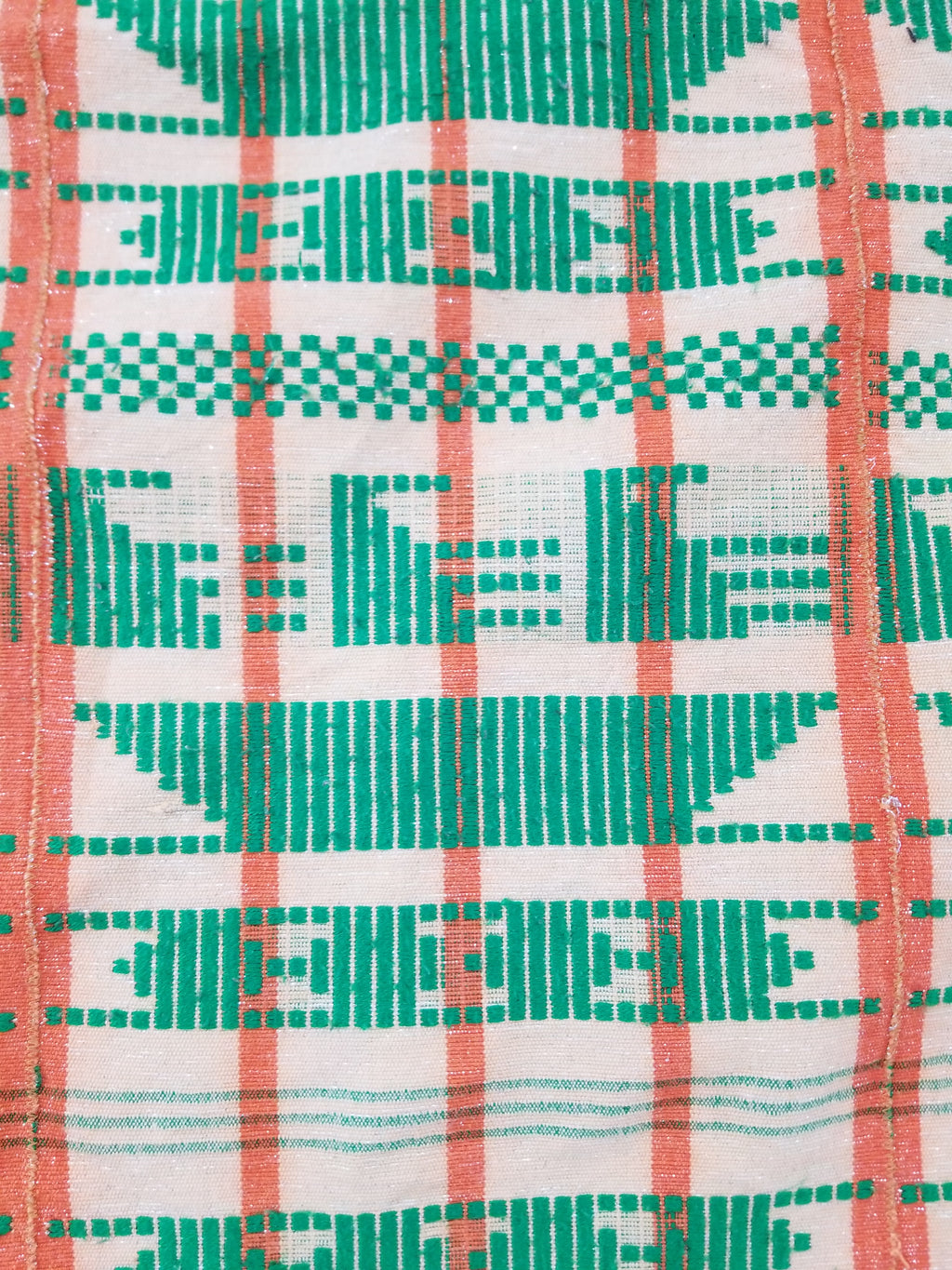 Vintage African Inspired Handwoven Geometric Pattern Tapestry Panel 180x123cm
