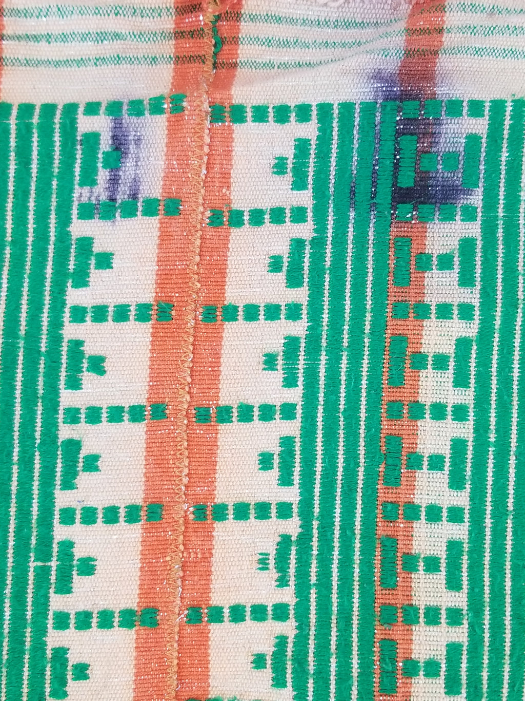 Vintage African Inspired Handwoven Geometric Pattern Tapestry Panel 180x123cm