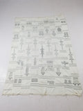 Vintage African Burkina Faso Handwoven Mossi Cloth Textile 200x140cm