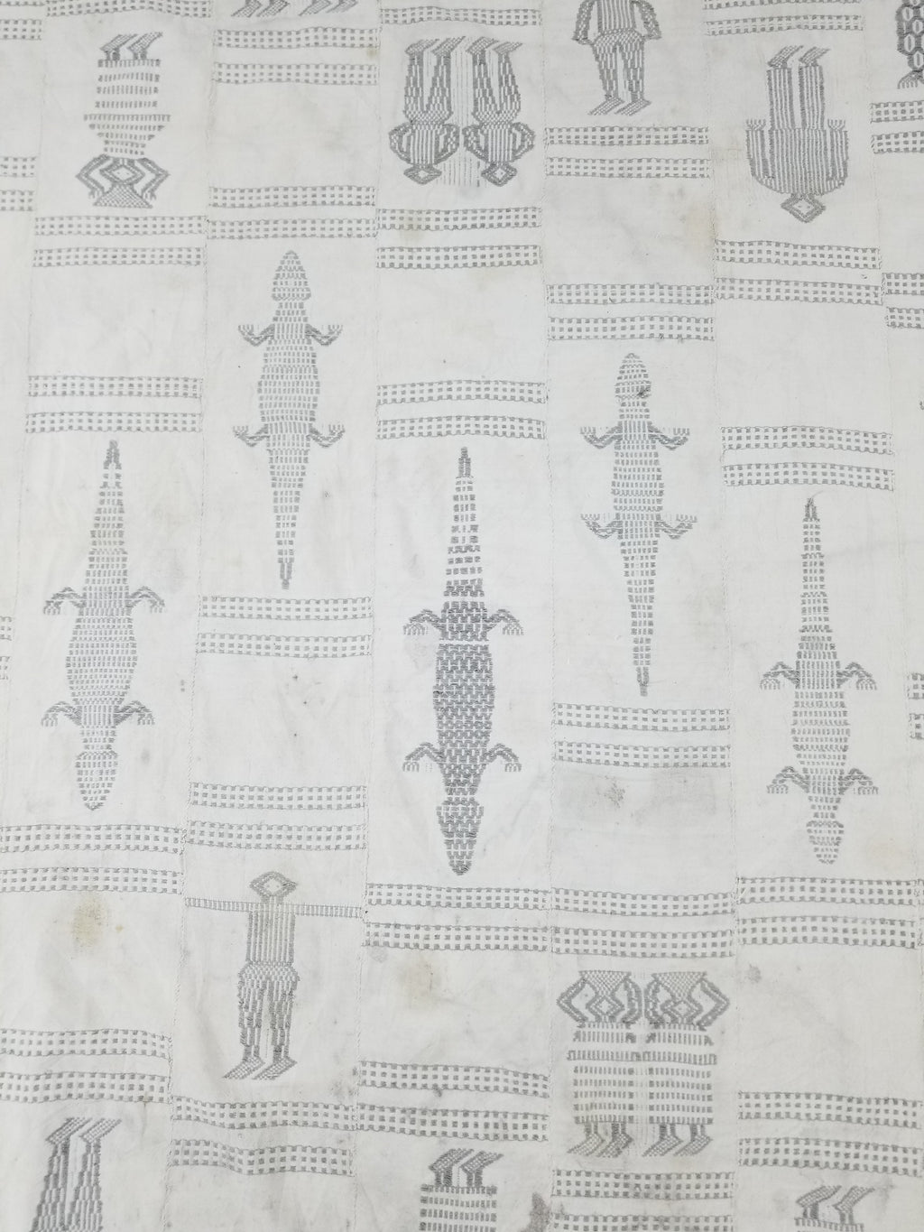 Vintage African Burkina Faso Handwoven Mossi Cloth Textile 200x140cm