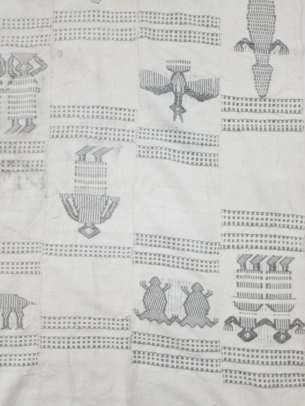 Vintage African Burkina Faso Handwoven Mossi Cloth Textile 200x140cm