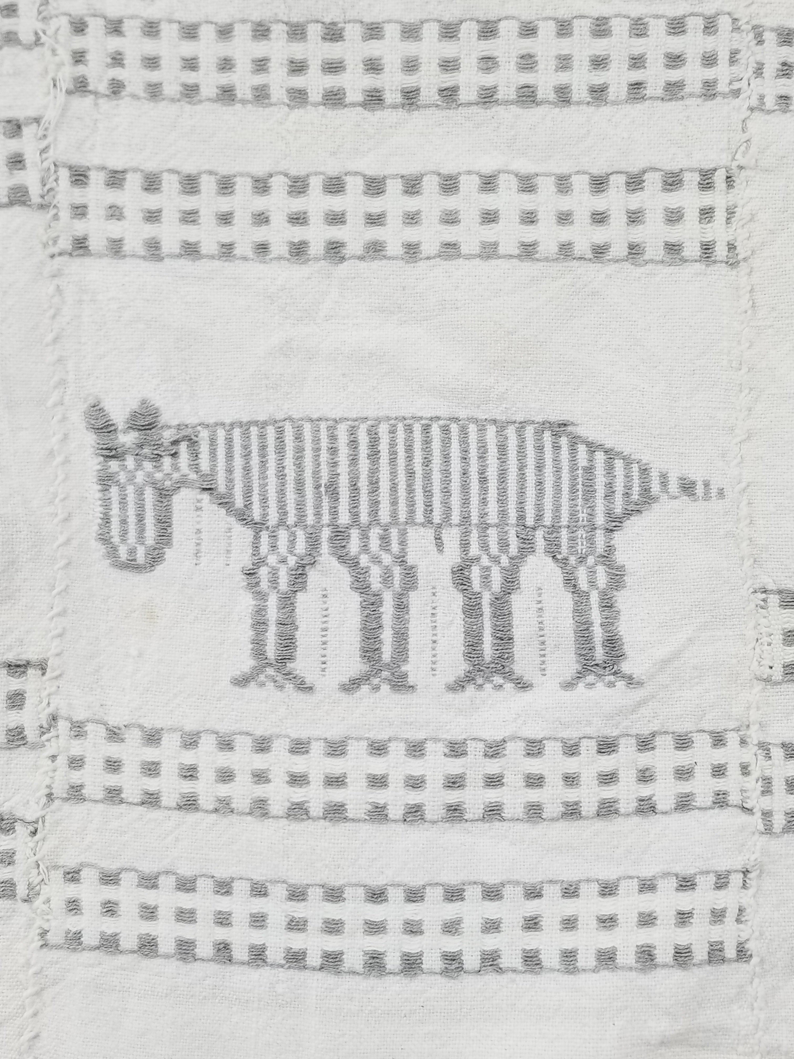 Vintage African Burkina Faso Handwoven Mossi Cloth Textile 200x140cm