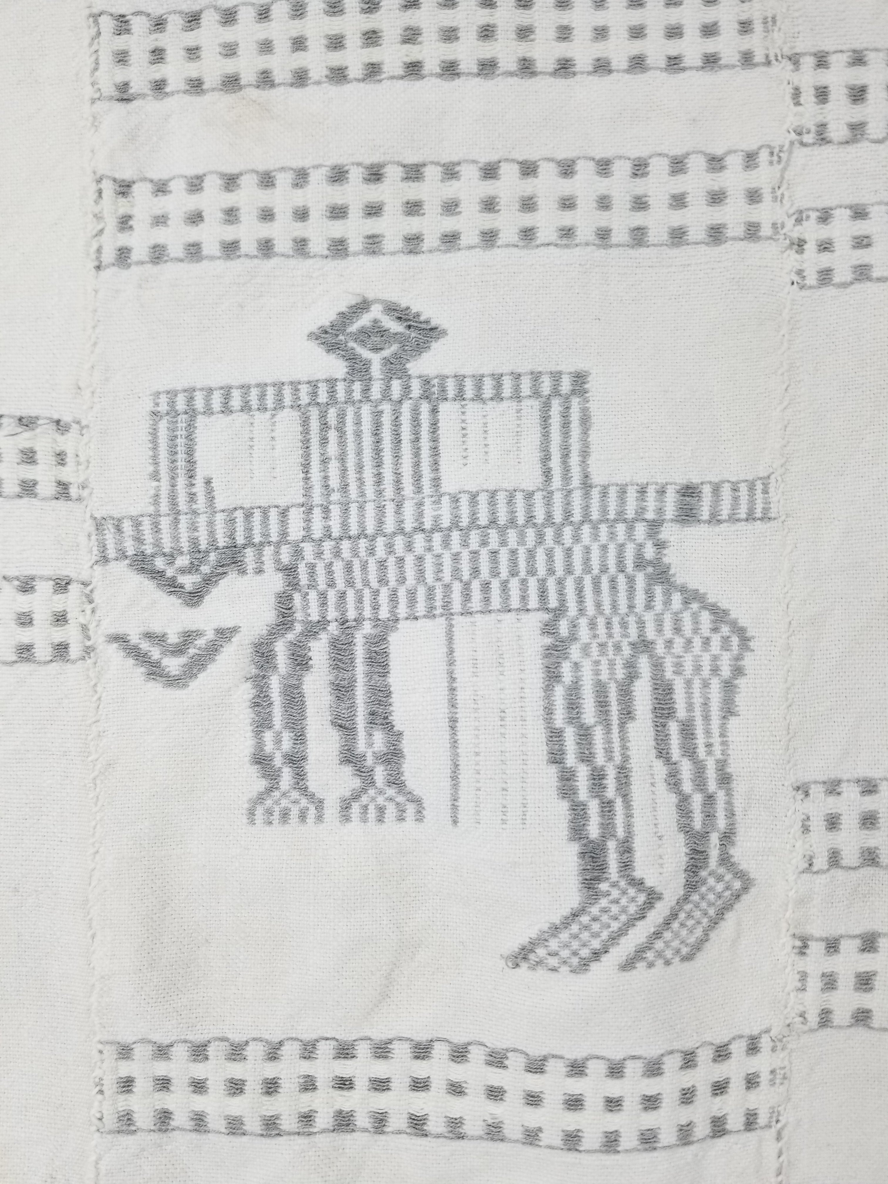 Vintage African Burkina Faso Handwoven Mossi Cloth Textile 200x140cm