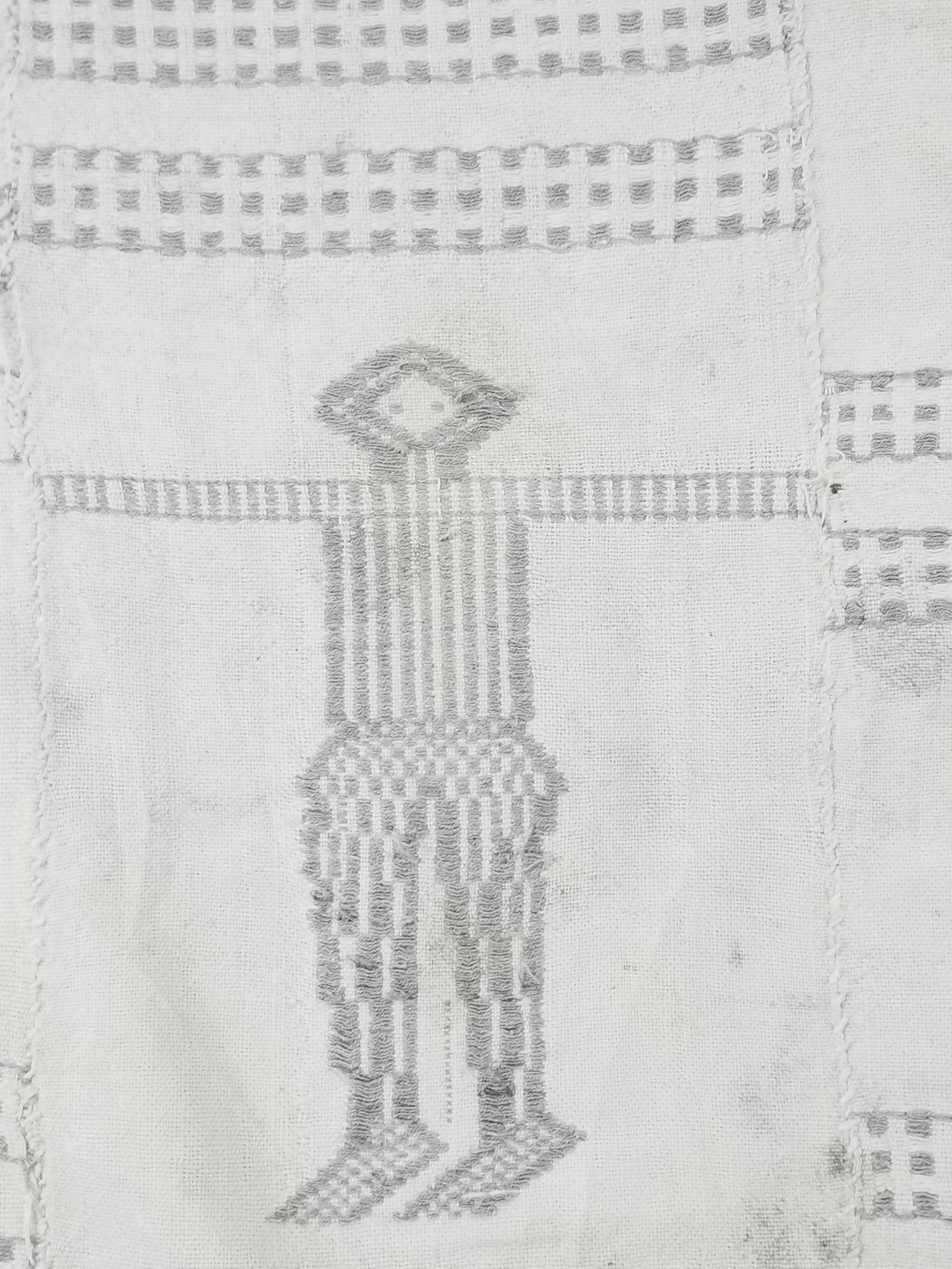 Vintage African Burkina Faso Handwoven Mossi Cloth Textile 200x140cm