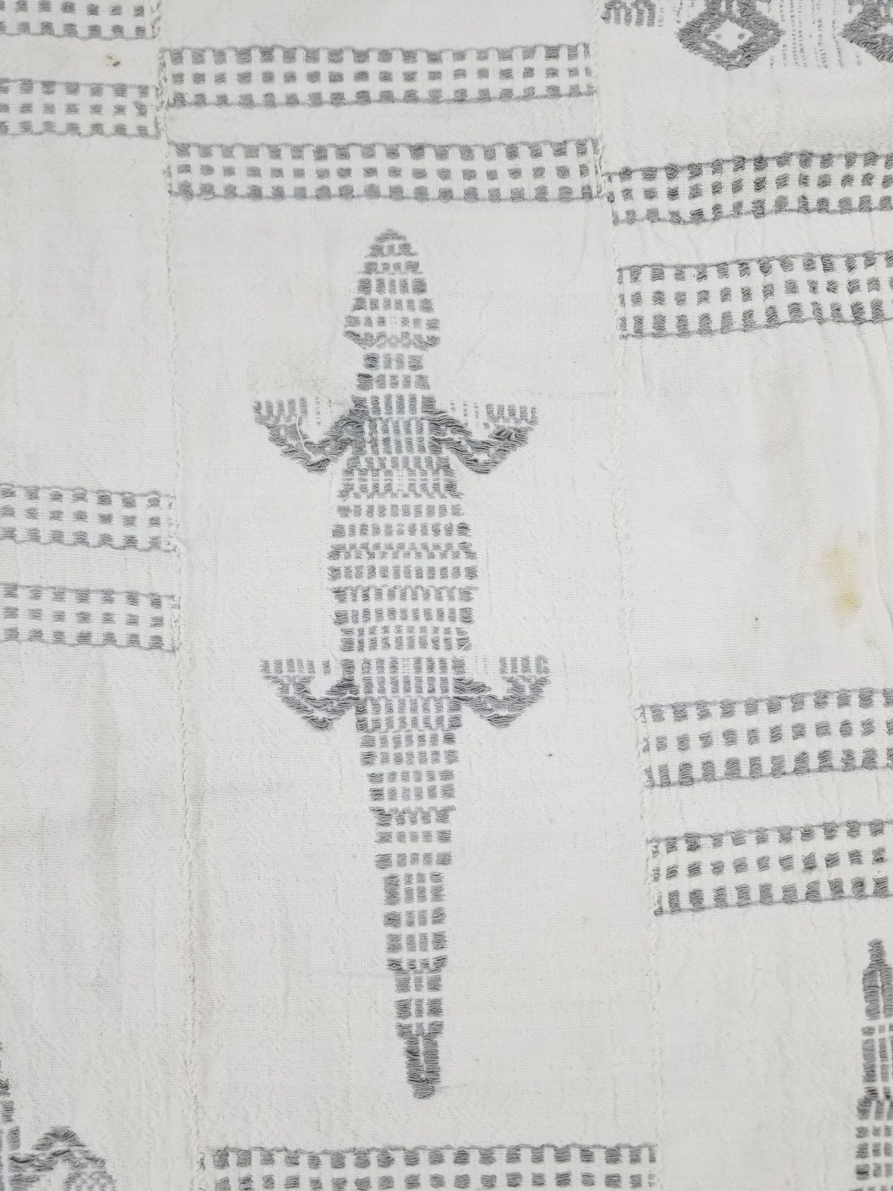 Vintage African Burkina Faso Handwoven Mossi Cloth Textile 200x140cm