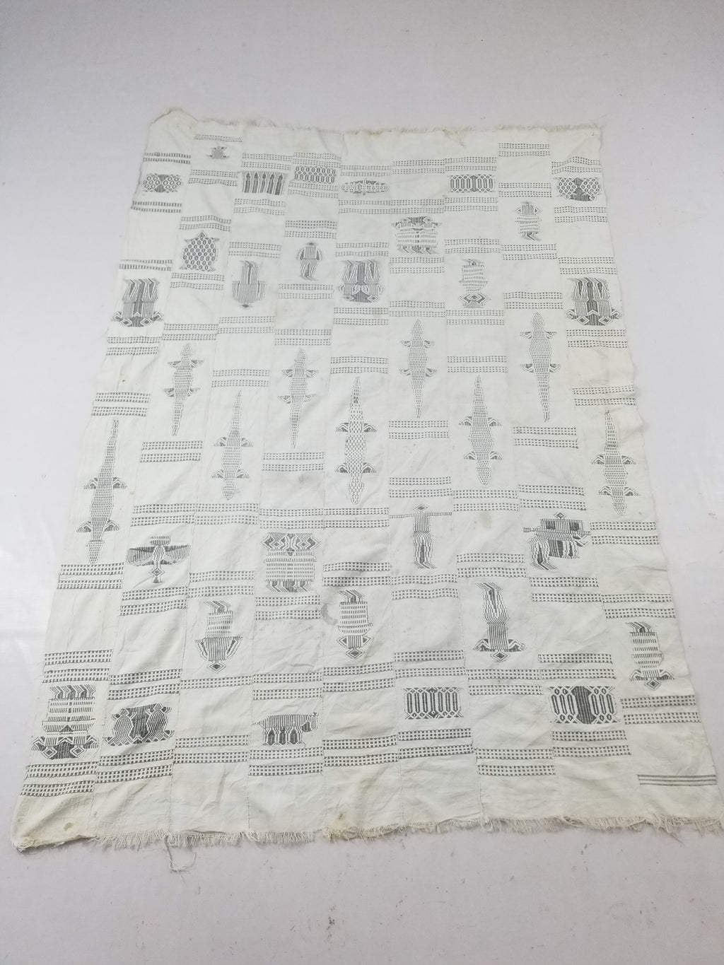 Vintage African Burkina Faso Handwoven Mossi Cloth Textile 200x140cm