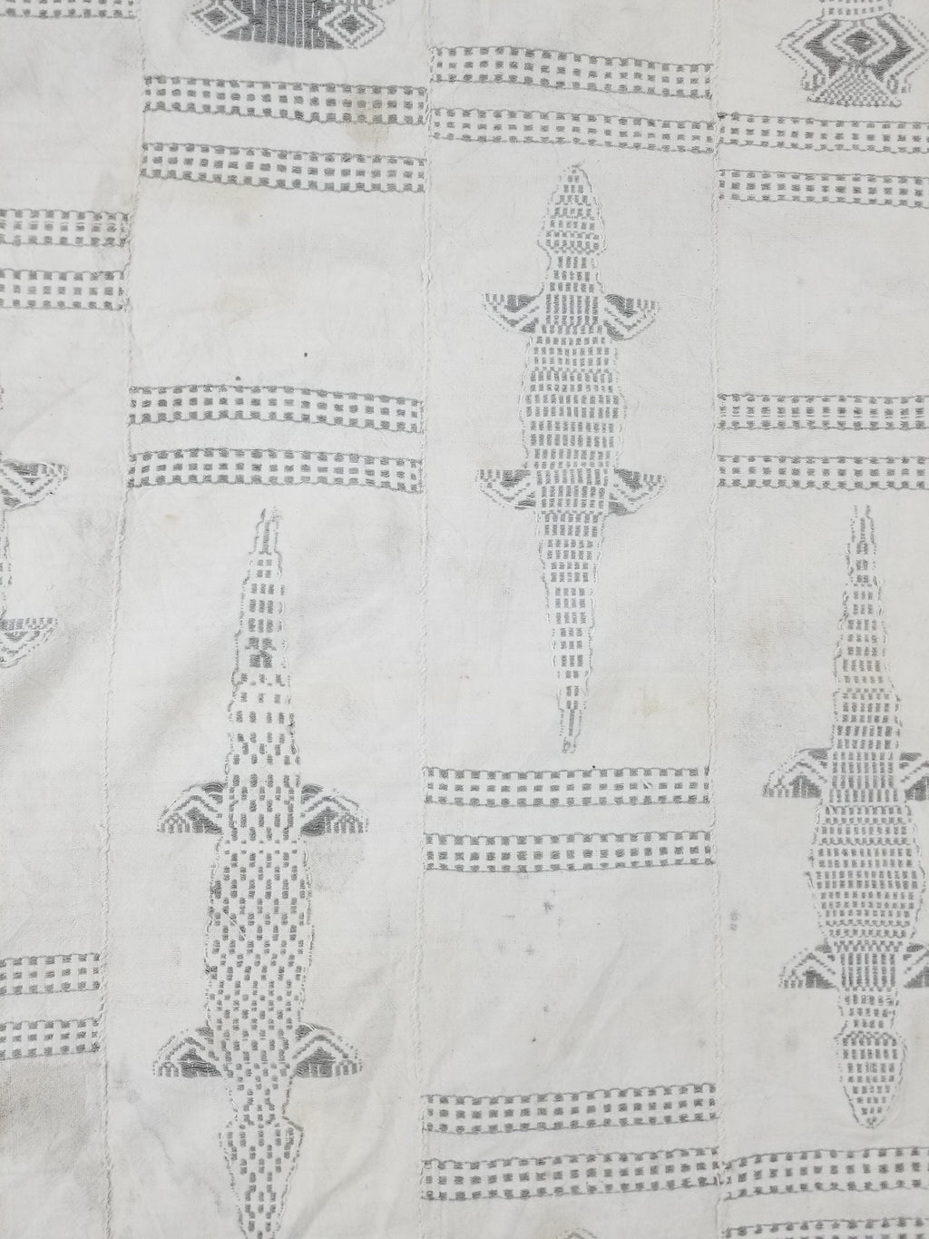 Vintage African Burkina Faso Handwoven Mossi Cloth Textile 200x140cm