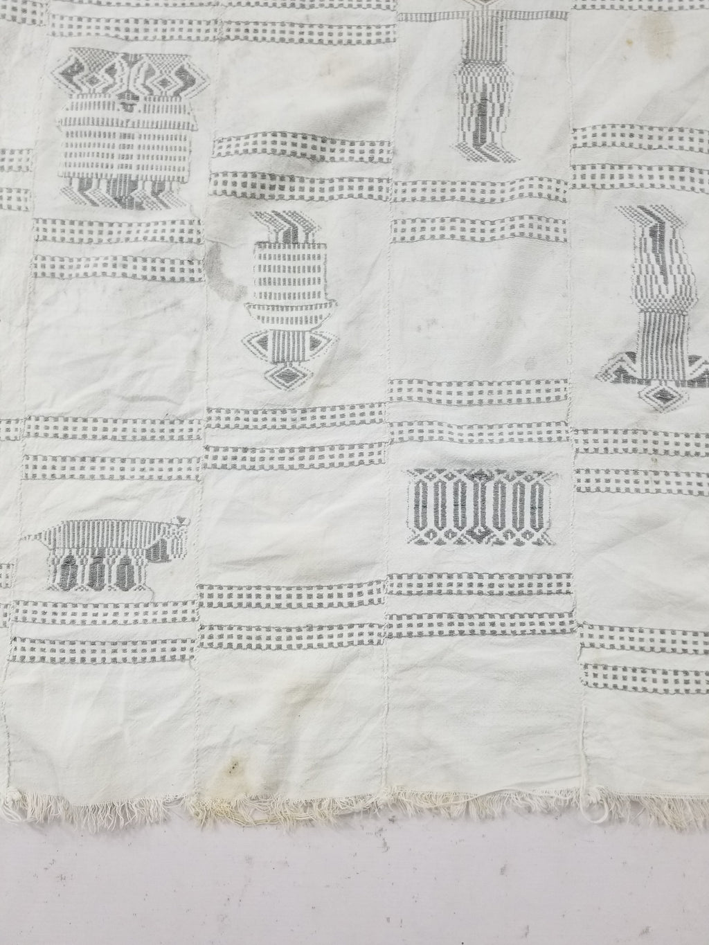 Vintage African Burkina Faso Handwoven Mossi Cloth Textile 200x140cm