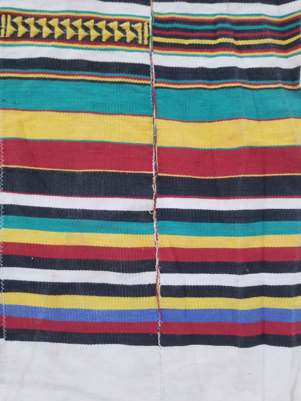 Vintage African Handwoven Ewe Kente Cloth - Ghana Ceremonial Textile 248x118cm