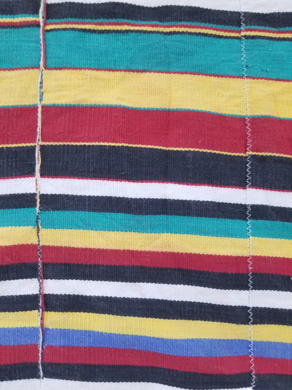 Vintage African Handwoven Ewe Kente Cloth - Ghana Ceremonial Textile 248x118cm