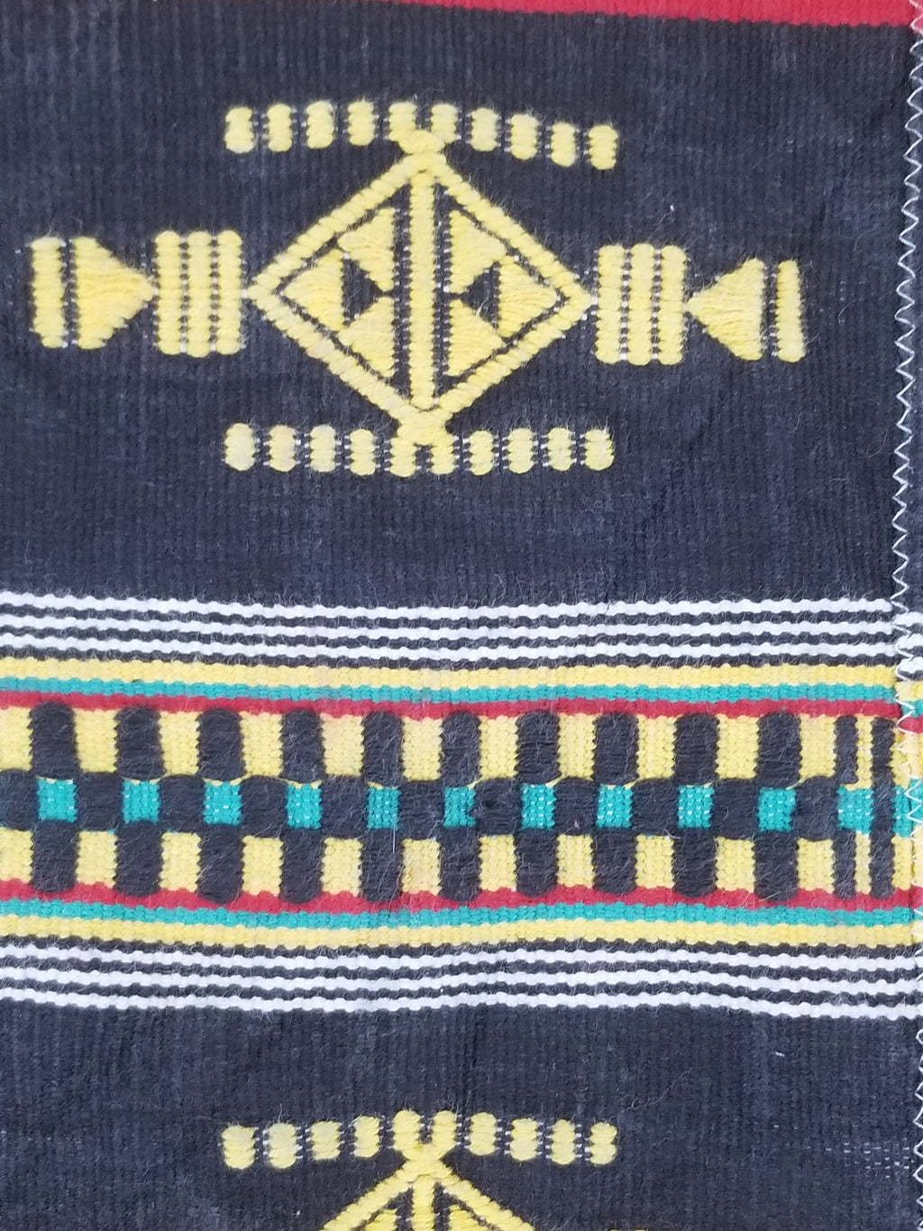 Vintage African Handwoven Ewe Kente Cloth - Ghana Ceremonial Textile 248x118cm