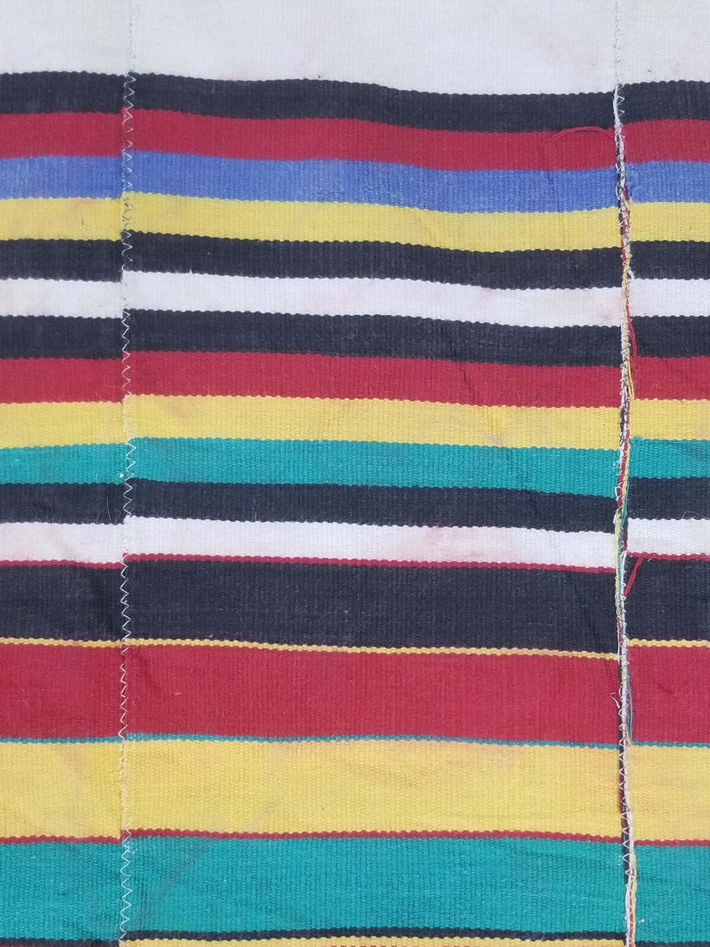 Vintage African Handwoven Ewe Kente Cloth - Ghana Ceremonial Textile 248x118cm