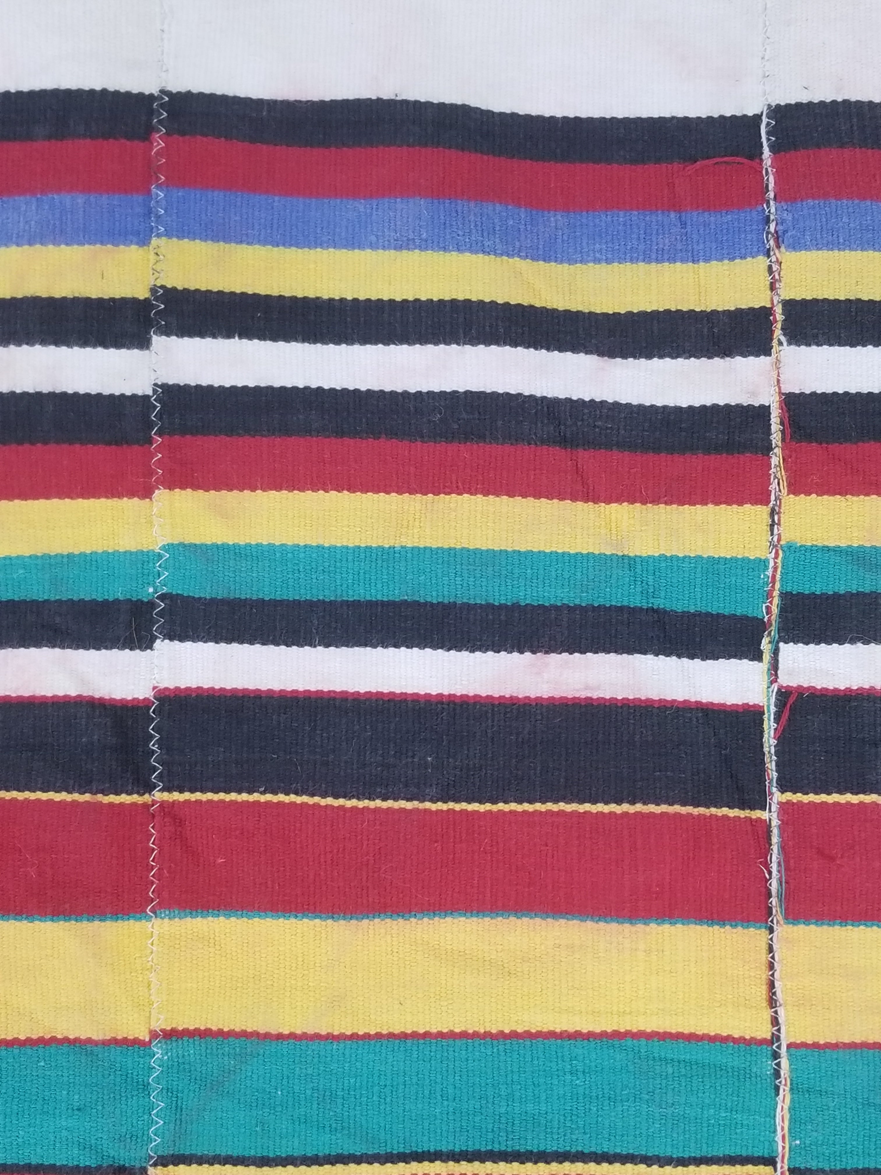 Vintage African Handwoven Ewe Kente Cloth - Ghana Ceremonial Textile 248x118cm