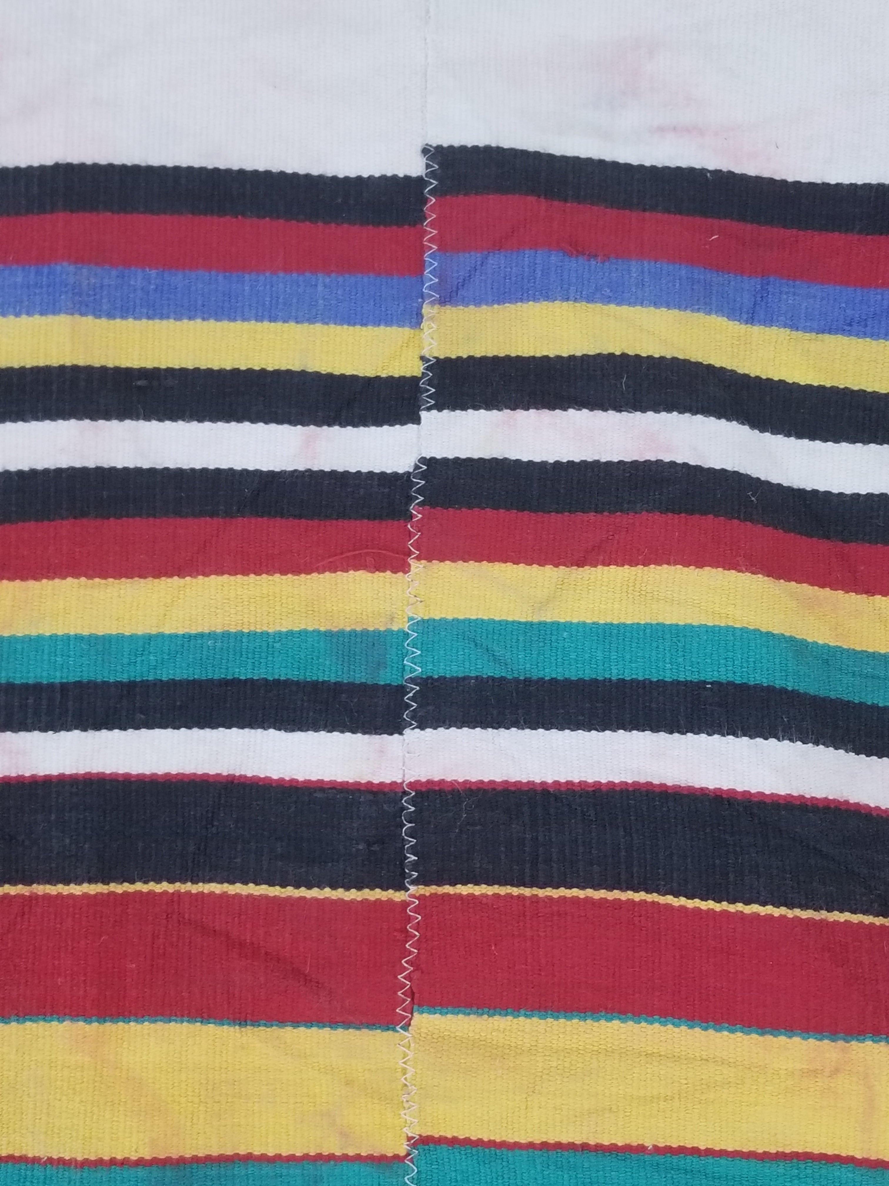 Vintage African Handwoven Ewe Kente Cloth - Ghana Ceremonial Textile 248x118cm