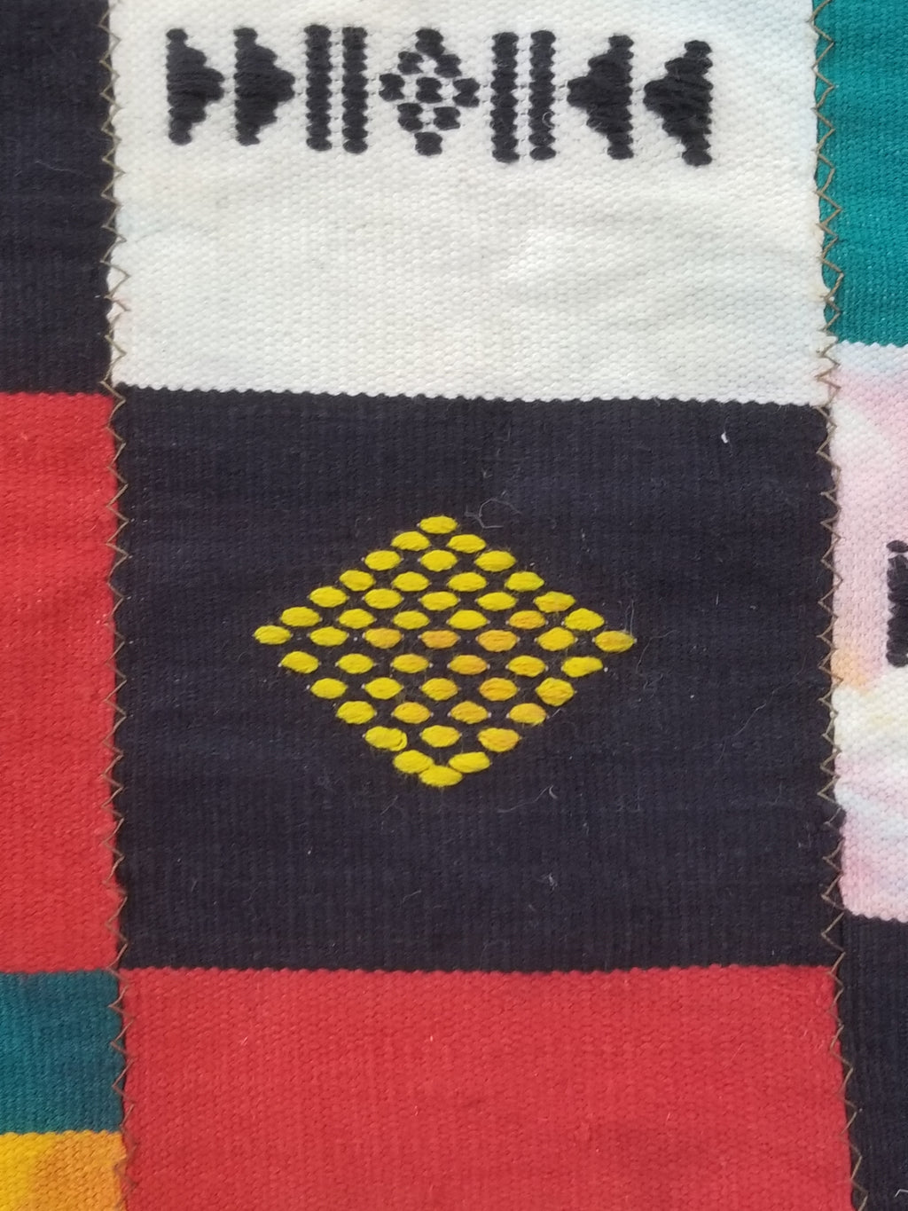 Vintage African Handwoven Ewe Kente Cloth - Ghana Ceremonial Textile