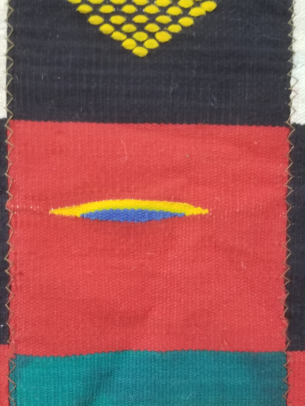 Vintage African Handwoven Ewe Kente Cloth - Ghana Ceremonial Textile