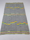 Vintage African Handwoven Ewe Kente Cloth - Ghana Ceremonial Textile 212x130cm