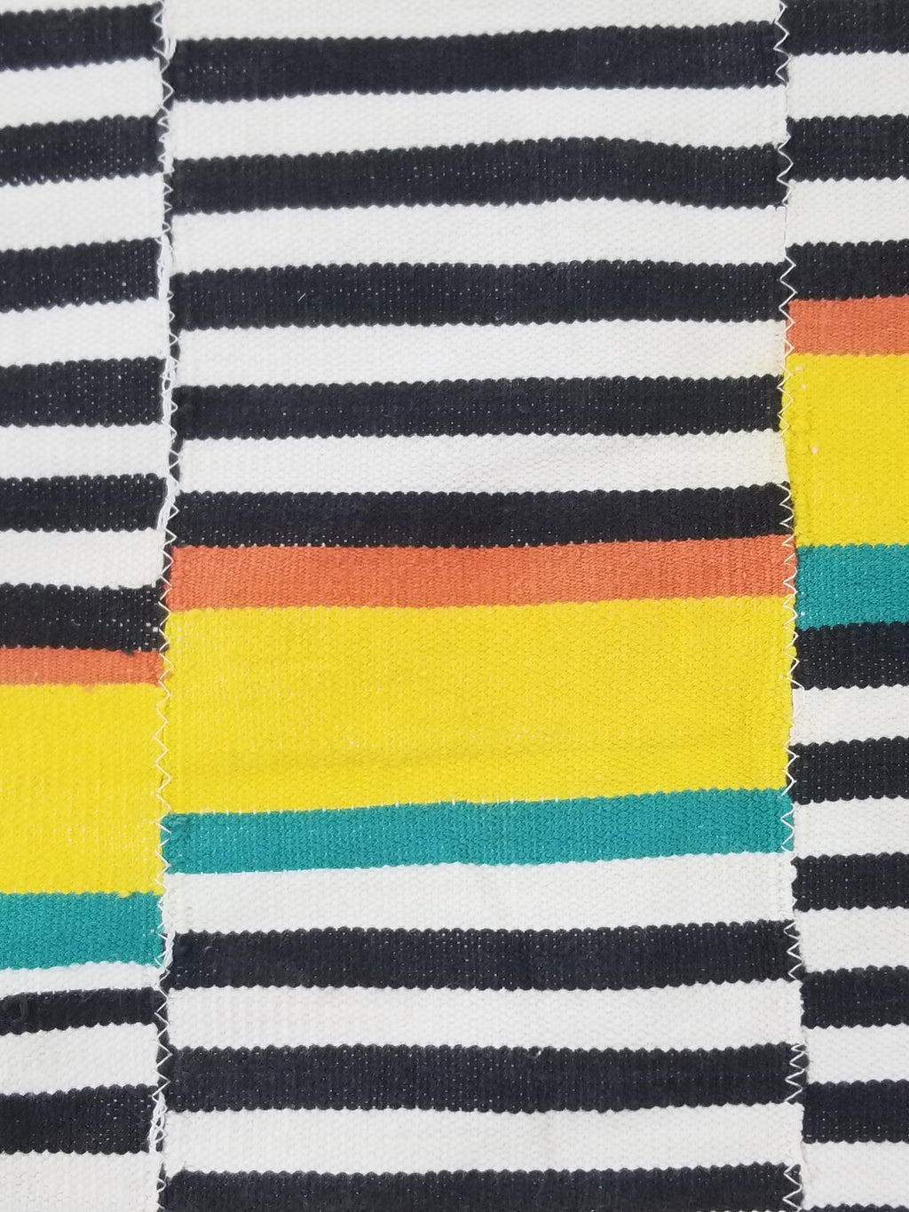 Vintage African Handwoven Ewe Kente Cloth - Ghana Ceremonial Textile 212x130cm