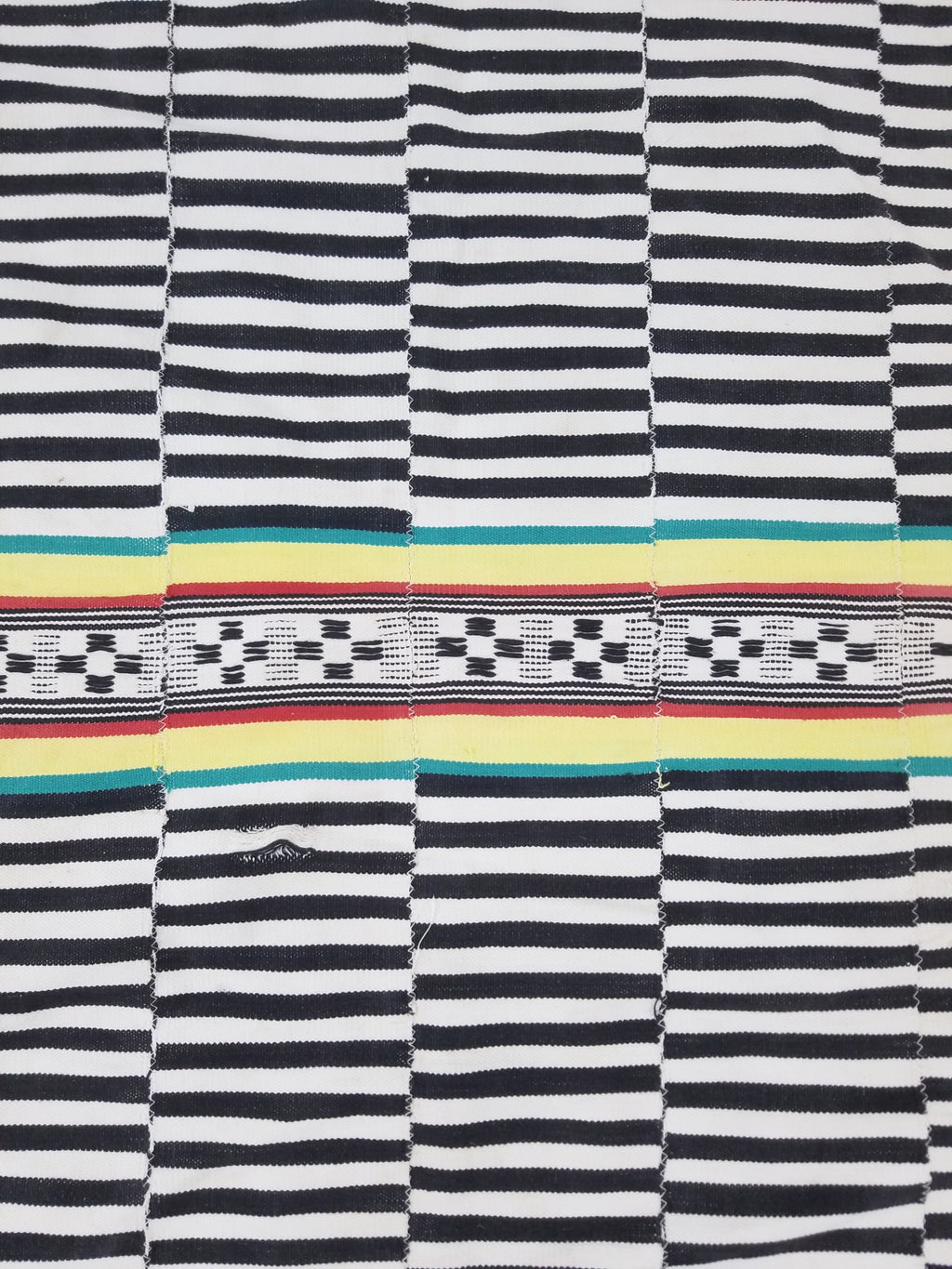 Vintage African Handwoven Ewe Kente Cloth - Ghana Ceremonial Textile 212x130cm