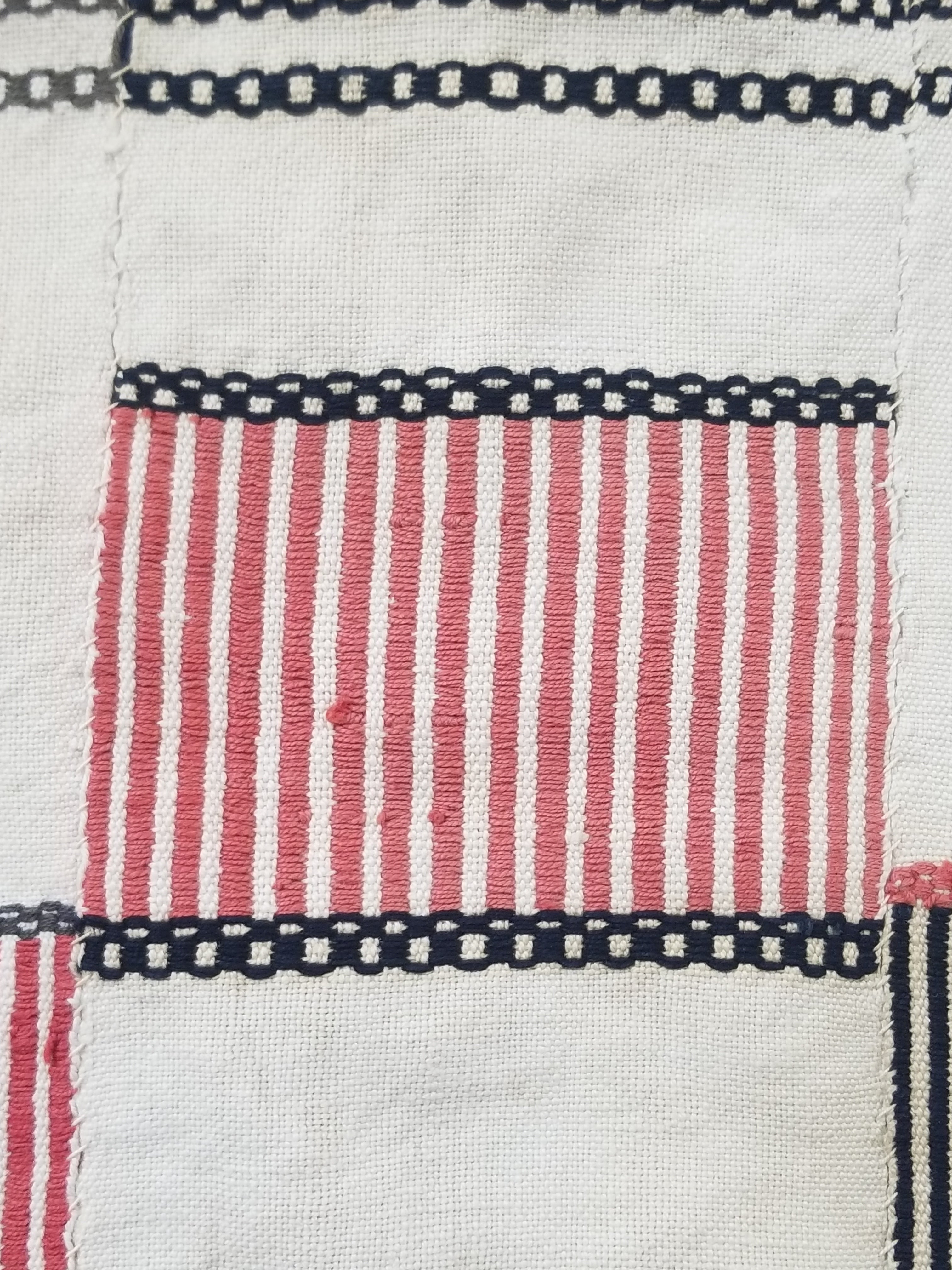 Vintage African Handwoven Ewe Kente Cloth - Ghana Ceremonial Textile 252x138cm