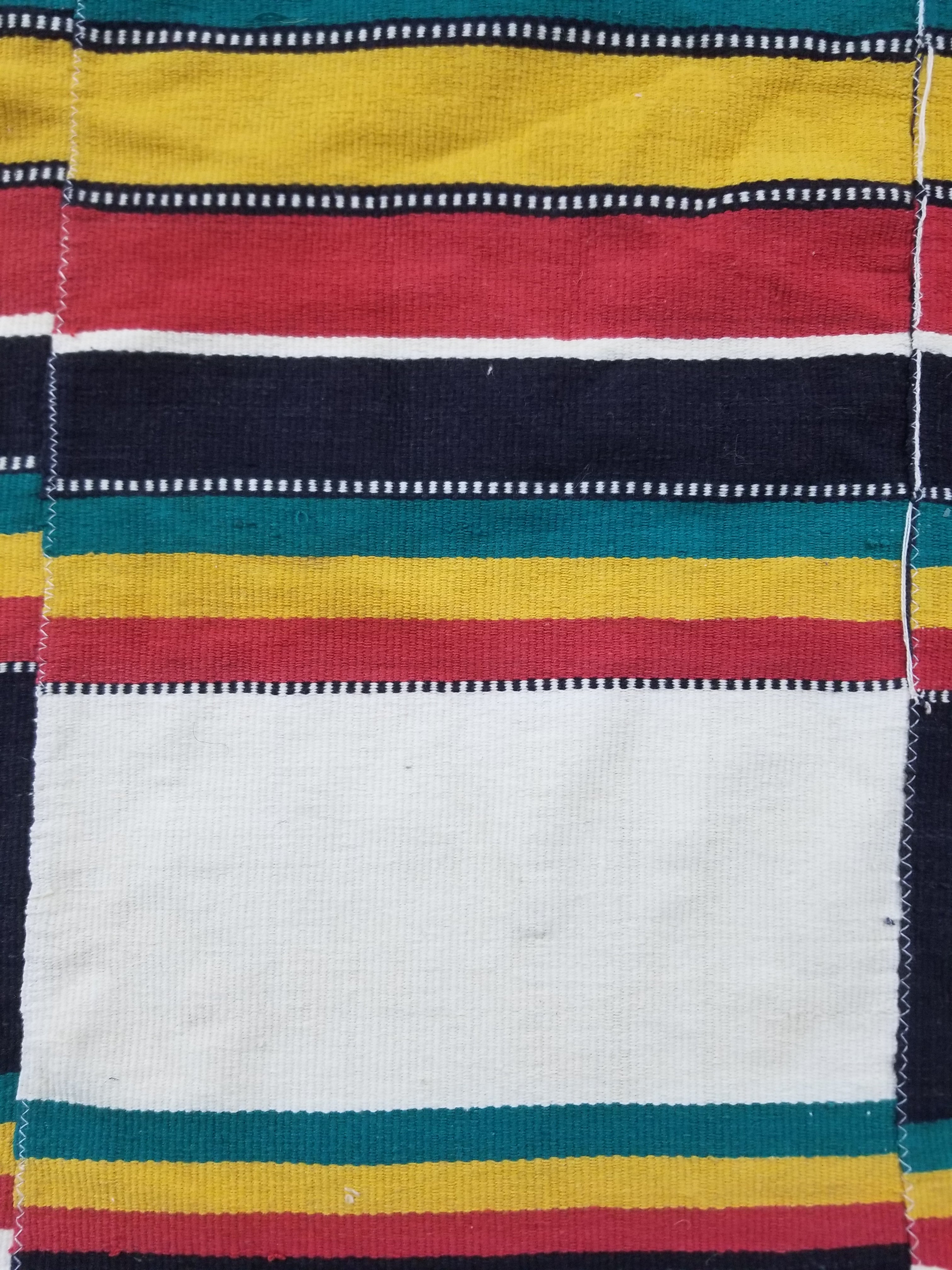 Antique African Fulani Style Handwoven Geometric Textile Throw 270x144cm