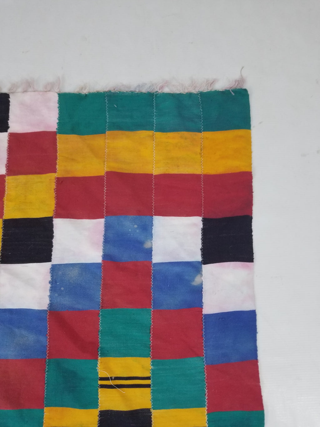 Vintage African Handwoven Ewe Kente Cloth - Ghana Ceremonial Textile 220x125cm