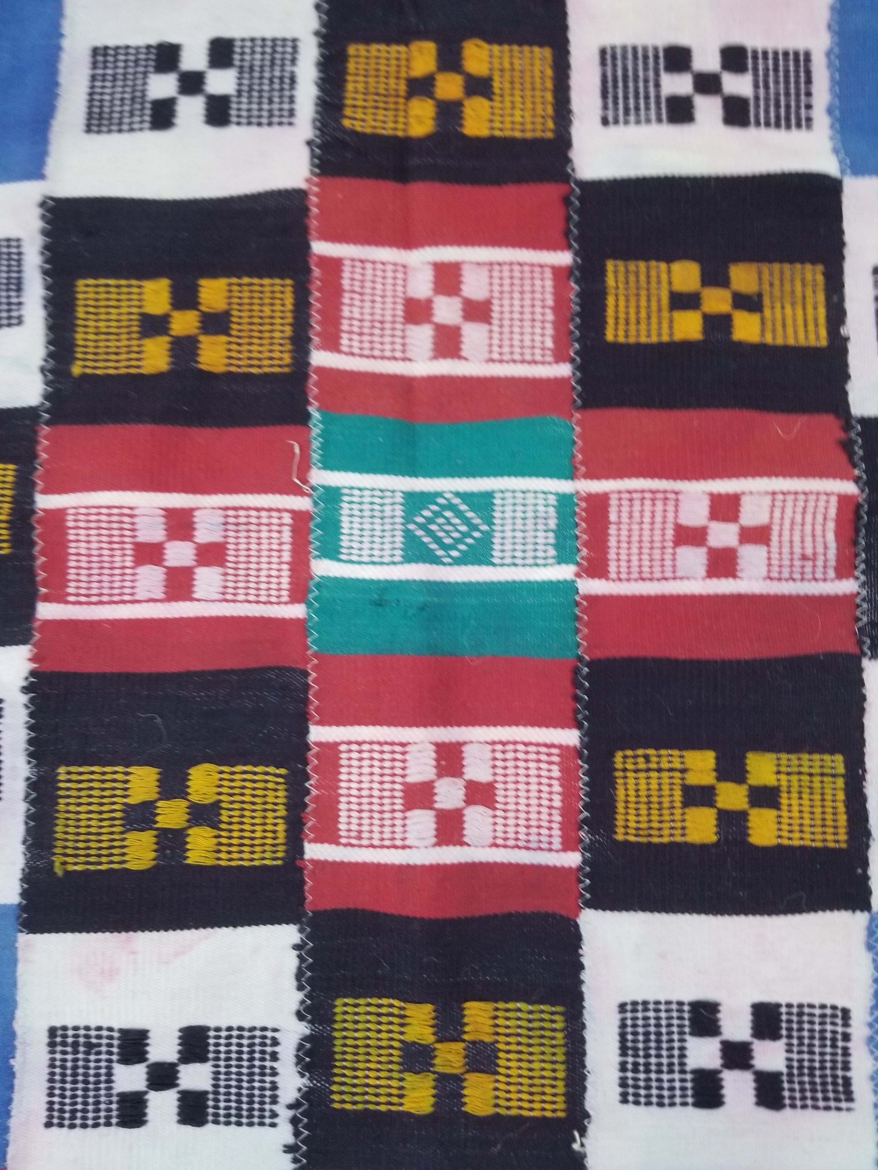Vintage African Handwoven Ewe Kente Cloth - Ghana Ceremonial Textile 220x125cm