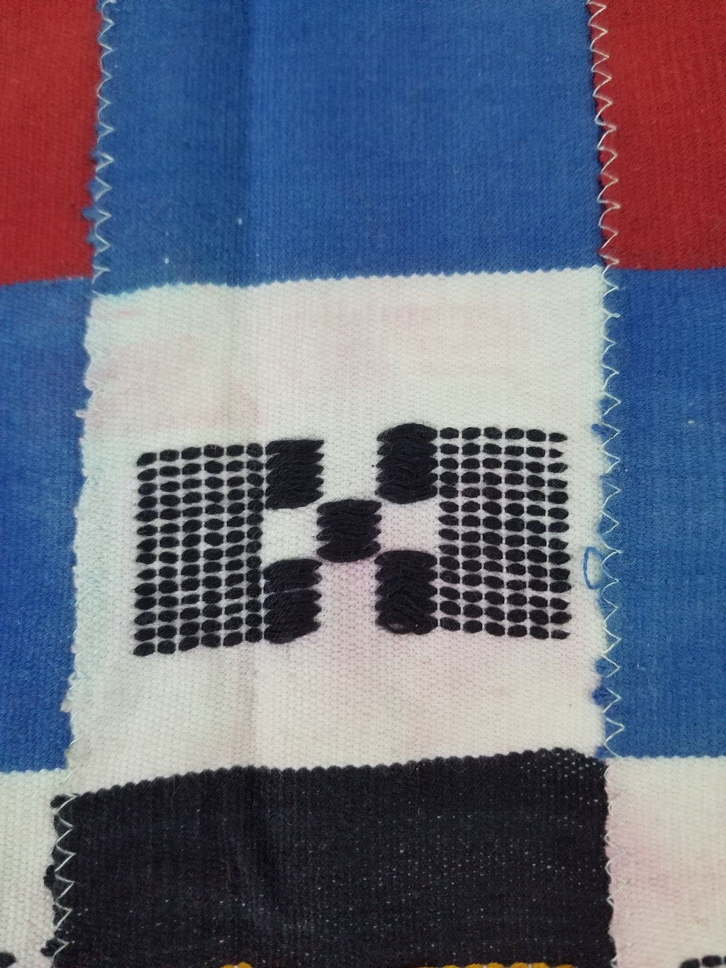 Vintage African Handwoven Ewe Kente Cloth - Ghana Ceremonial Textile 220x125cm