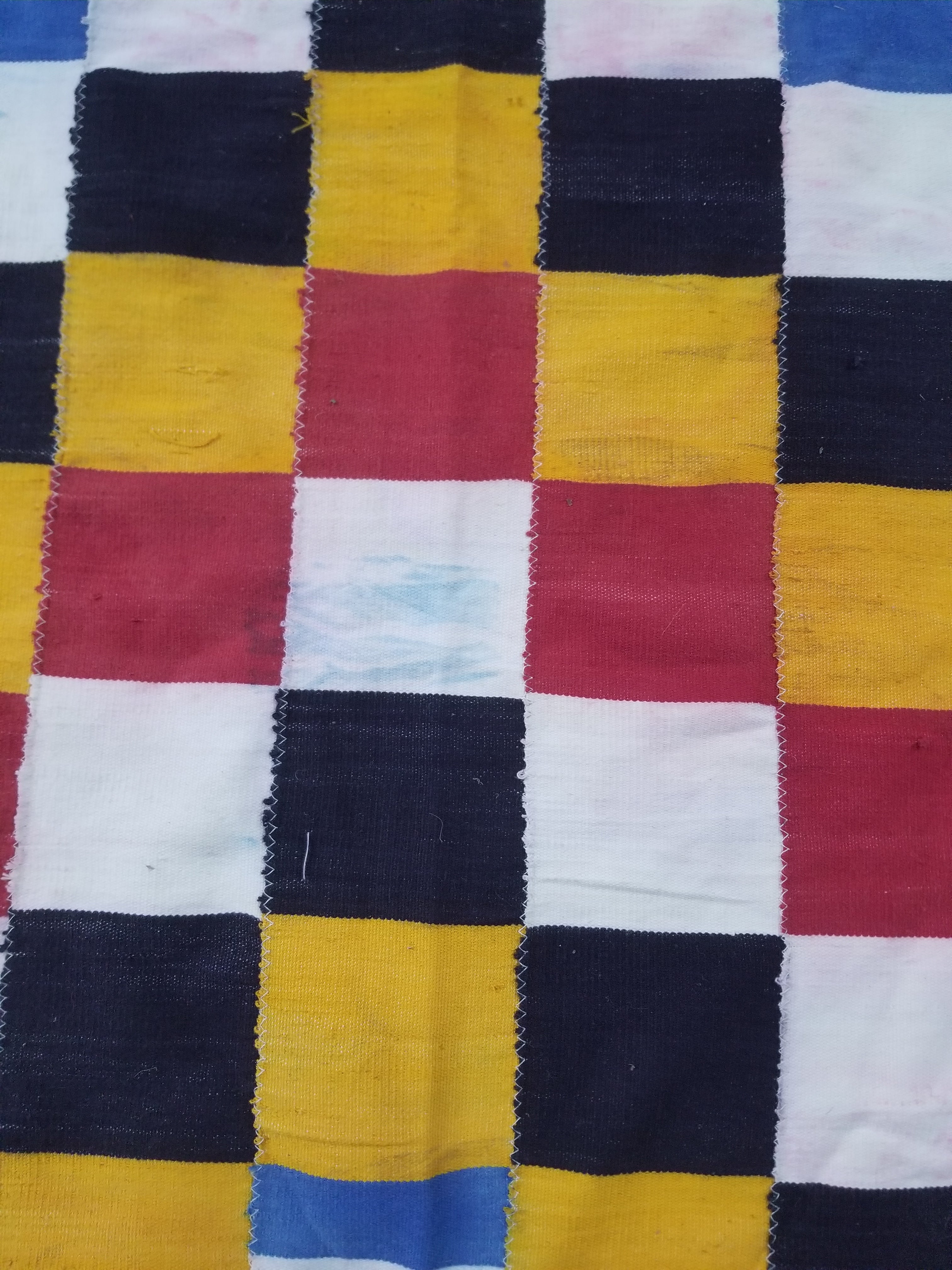 Vintage African Handwoven Ewe Kente Cloth - Ghana Ceremonial Textile 220x125cm