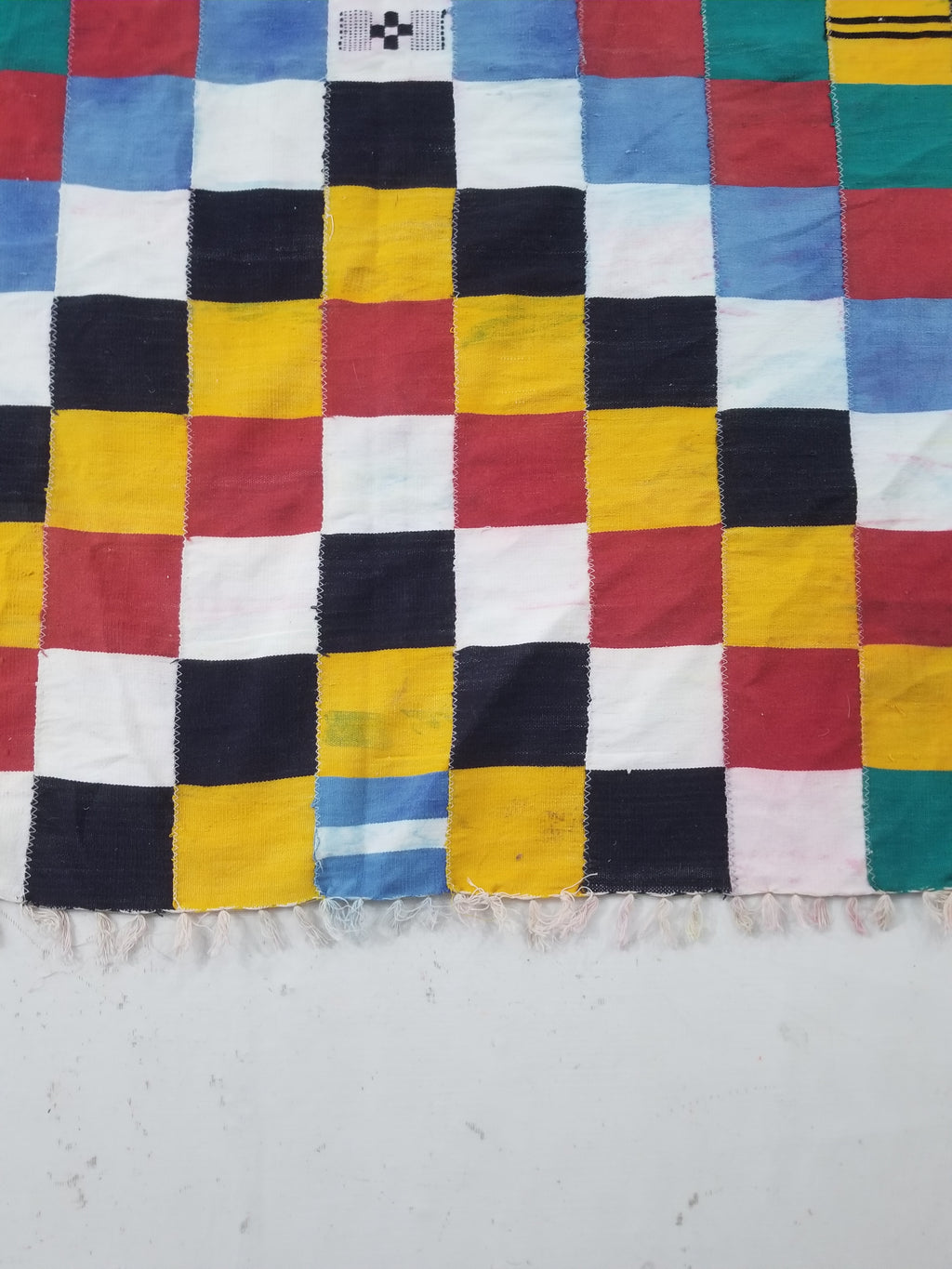 Vintage African Handwoven Ewe Kente Cloth - Ghana Ceremonial Textile 220x125cm