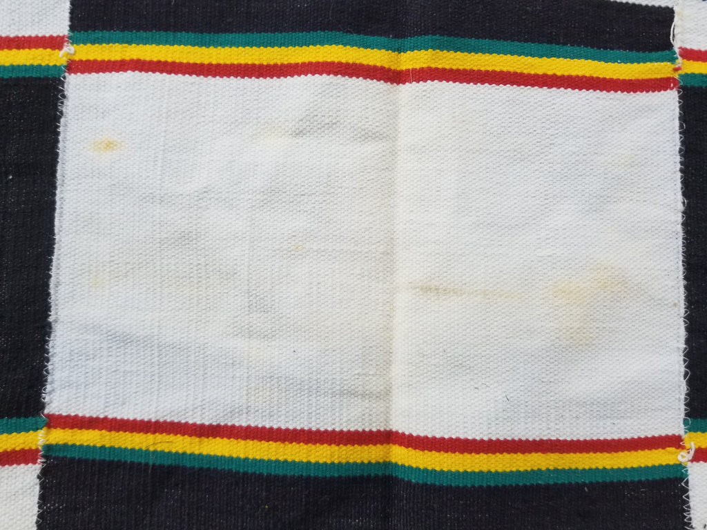 Vintage African Handwoven Kente Cloth - Ghana Textile 216x137cm