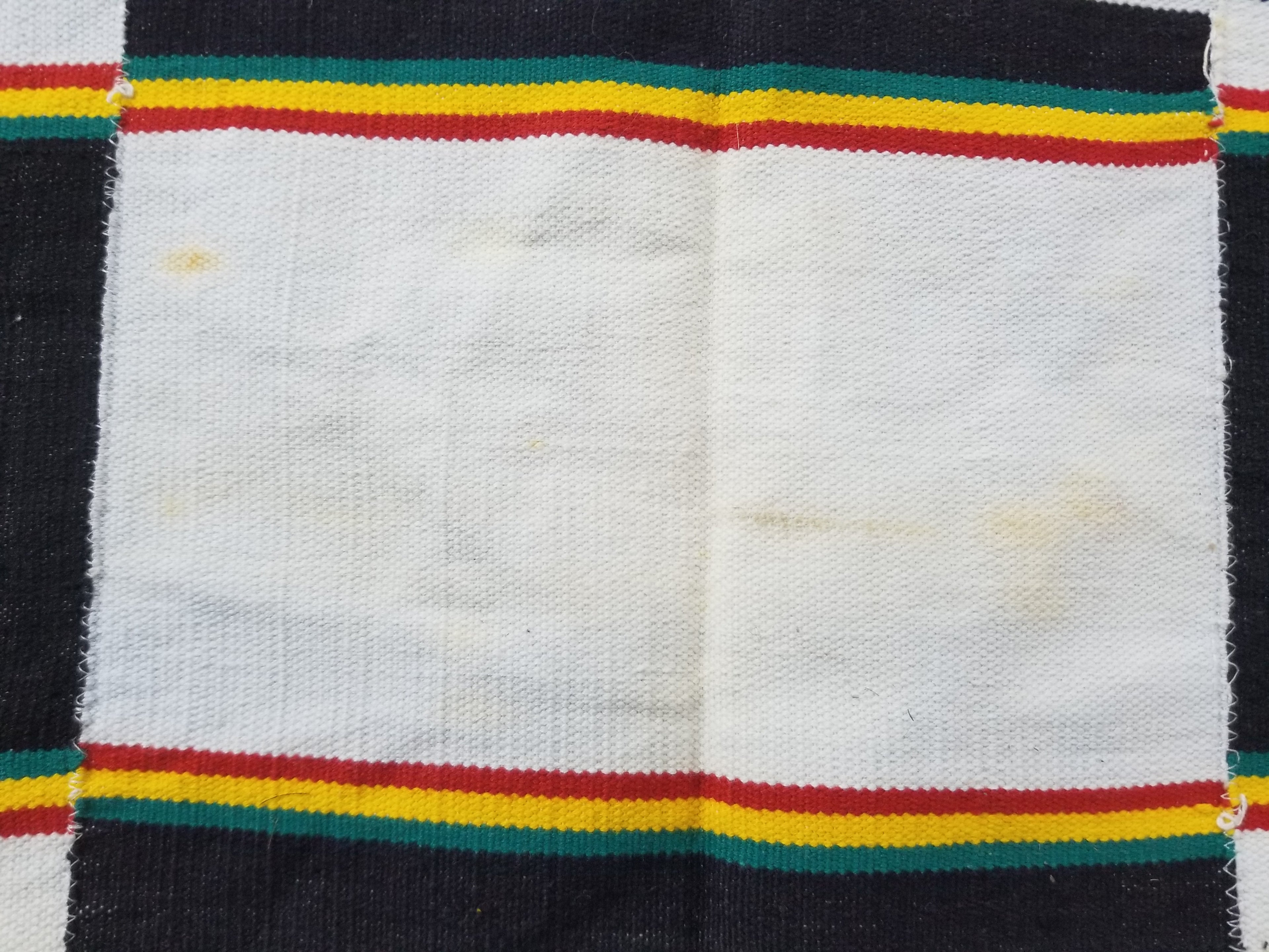 Vintage African Handwoven Kente Cloth - Ghana Textile 216x137cm