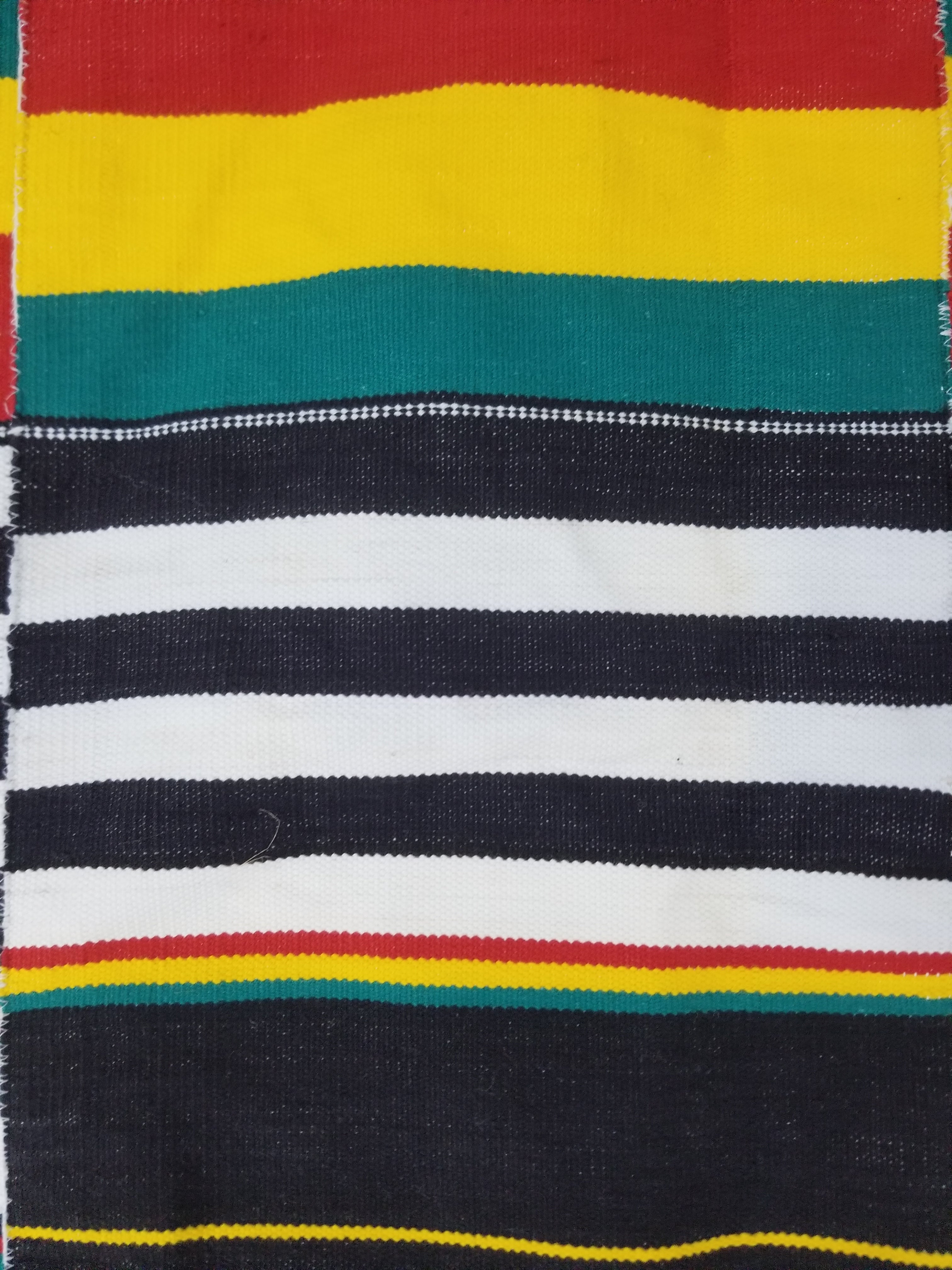 Vintage African Handwoven Kente Cloth - Ghana Textile 216x137cm