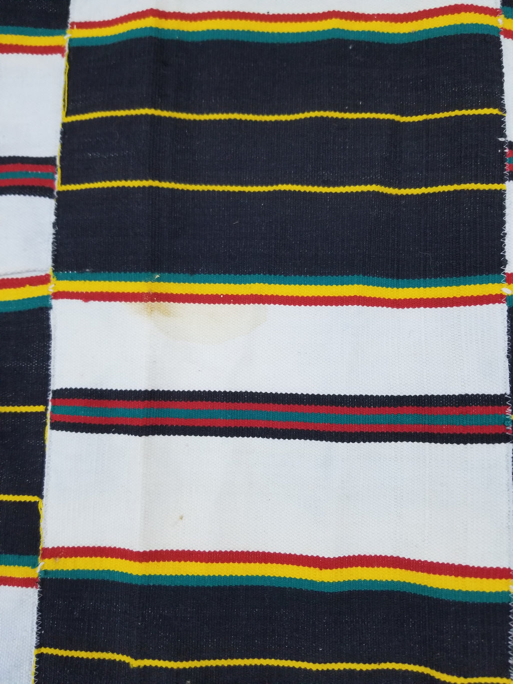 Vintage African Handwoven Kente Cloth - Ghana Textile 216x137cm