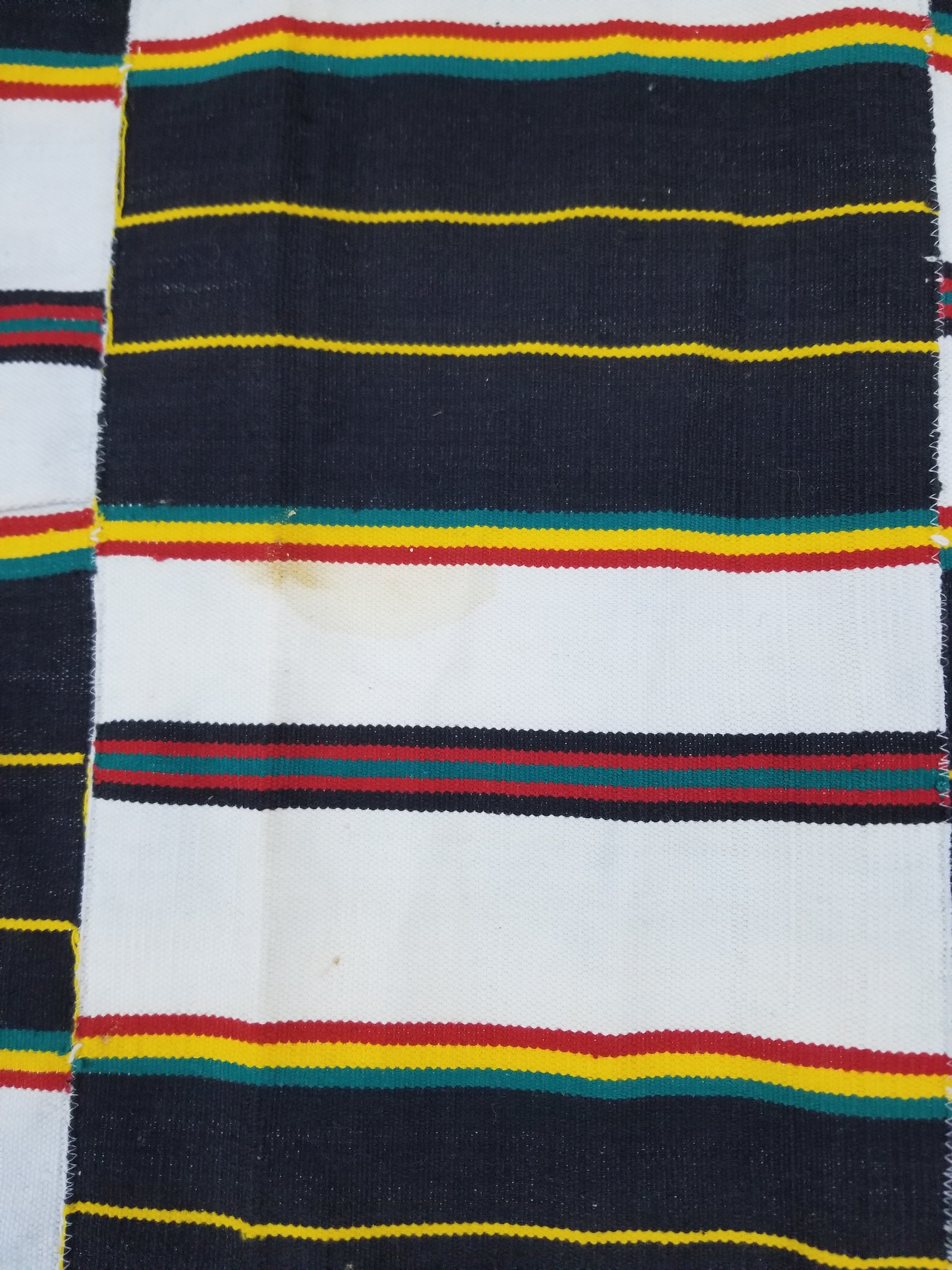Vintage African Handwoven Kente Cloth - Ghana Textile 216x137cm