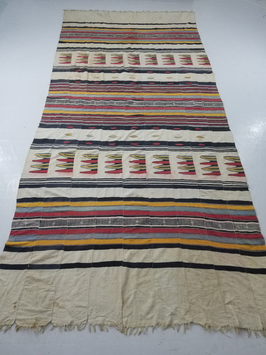 Vintage African Nigerian Handwoven Textile/Blanket Throw 330x146cm
