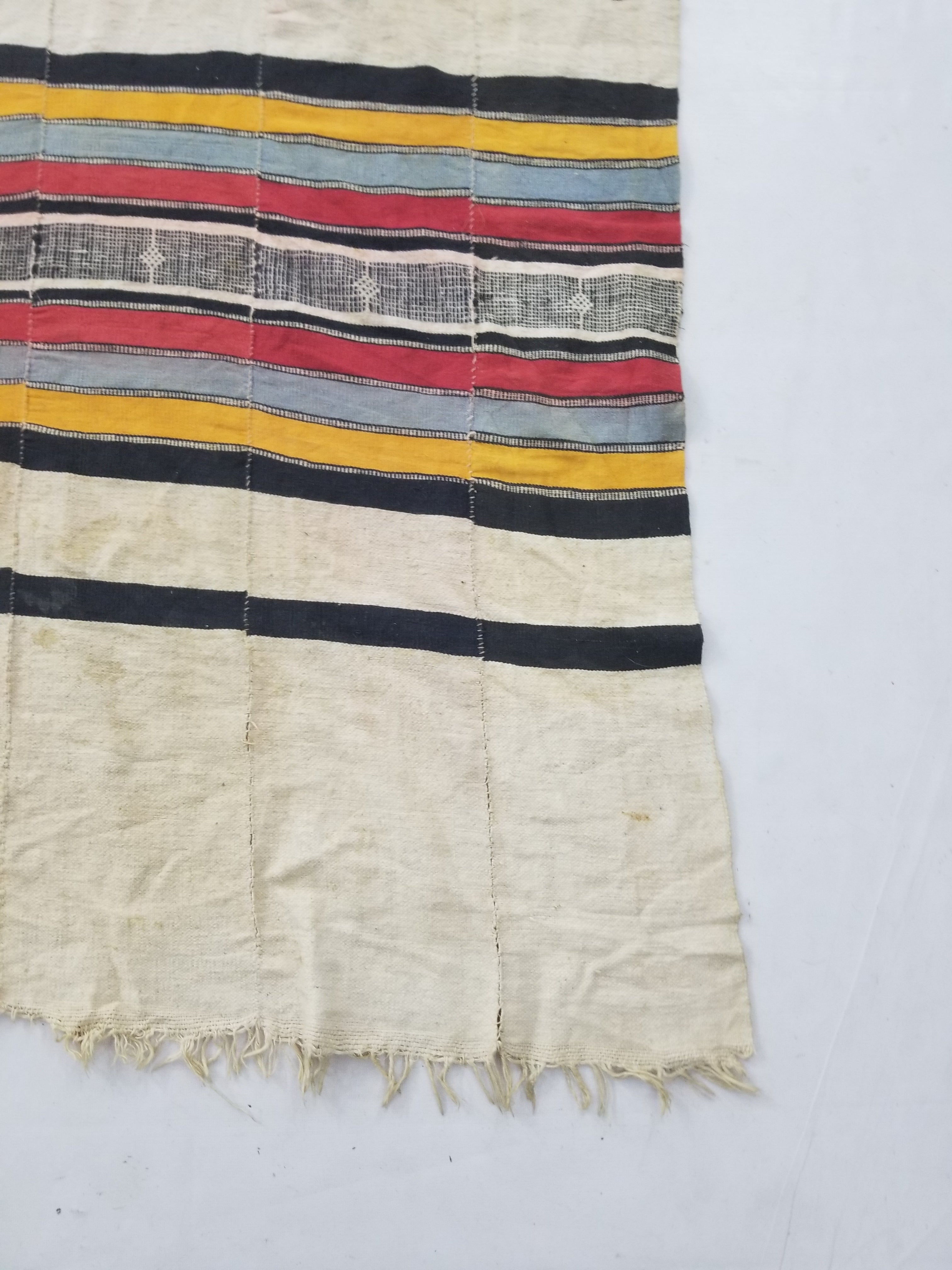 Vintage African Nigerian Handwoven Textile/Blanket Throw 330x146cm