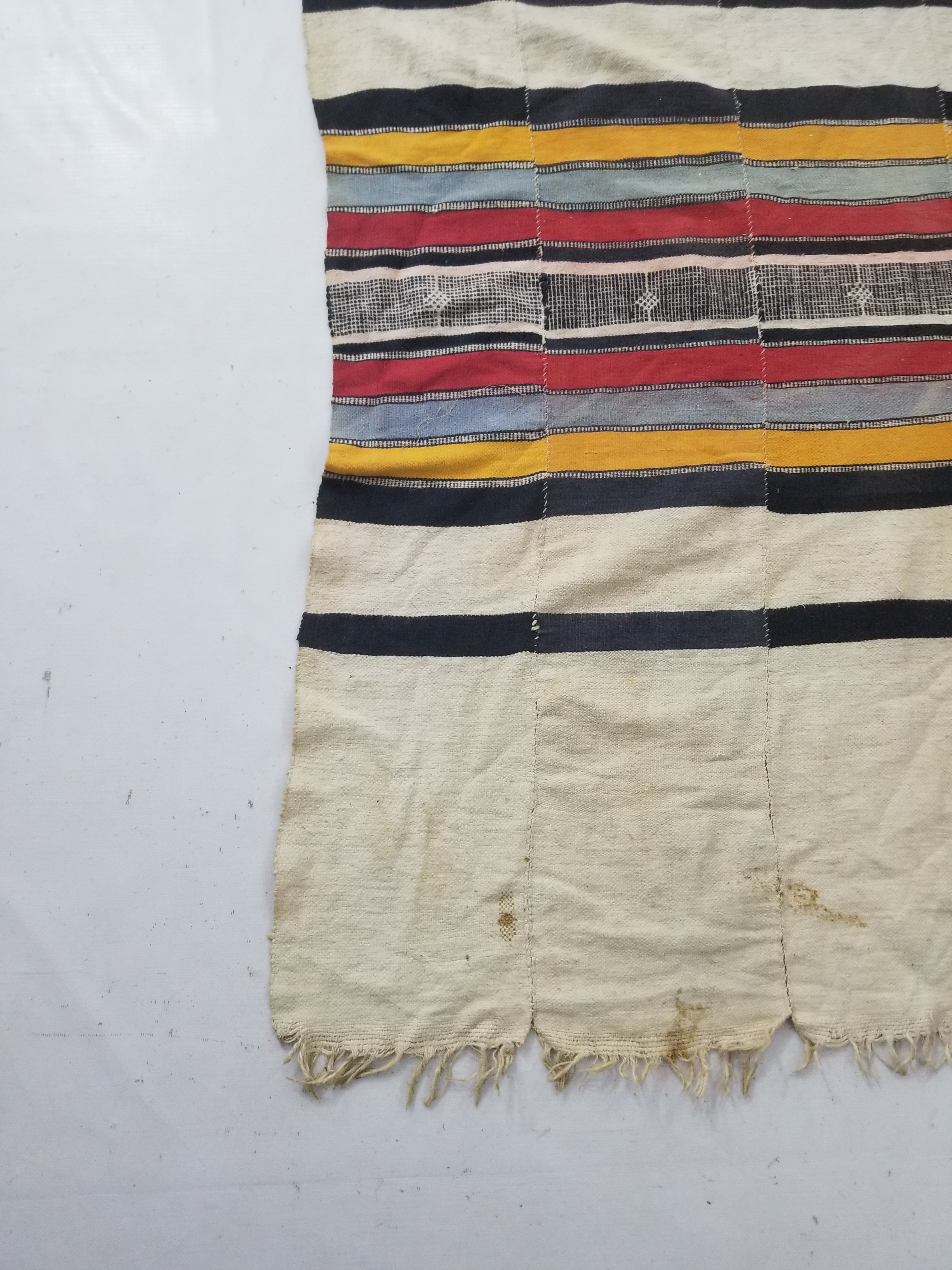 Vintage African Nigerian Handwoven Textile/Blanket Throw 330x146cm